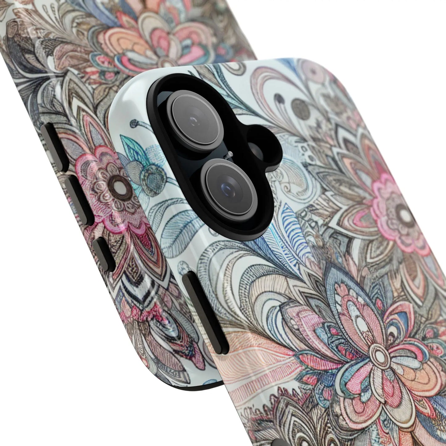 Floral Phone Case, Tough Cases, Protective mobile cover for flower lovers, Gift for her, Stylish phone accessory, Unique floral [...] Printify