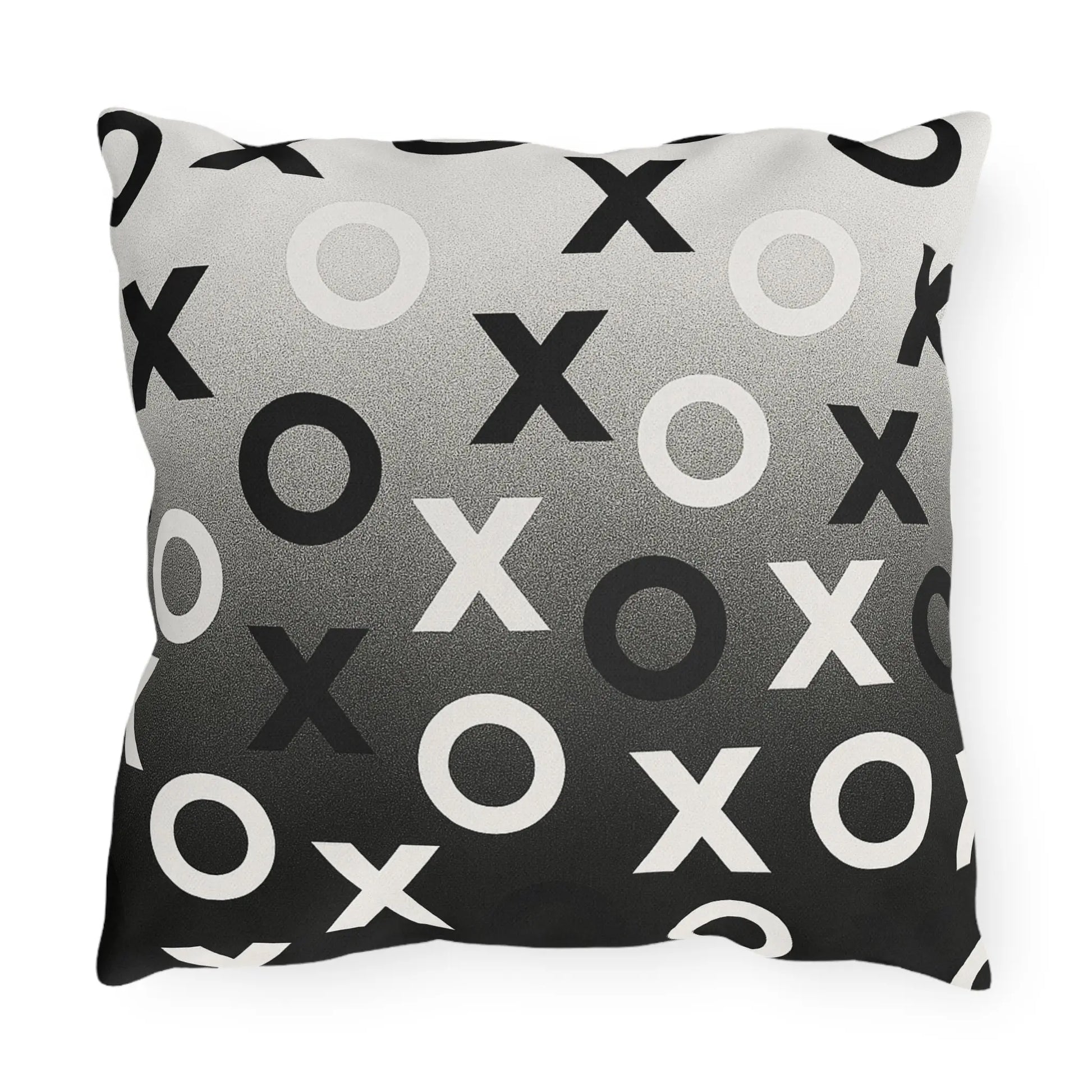 Modern Outdoor Pillows, Cozy Patio Decor, Minimalist XO Design Throw Cushions, Garden Accessories, Outdoor Living Essentials, Stylish Home Decor Printify