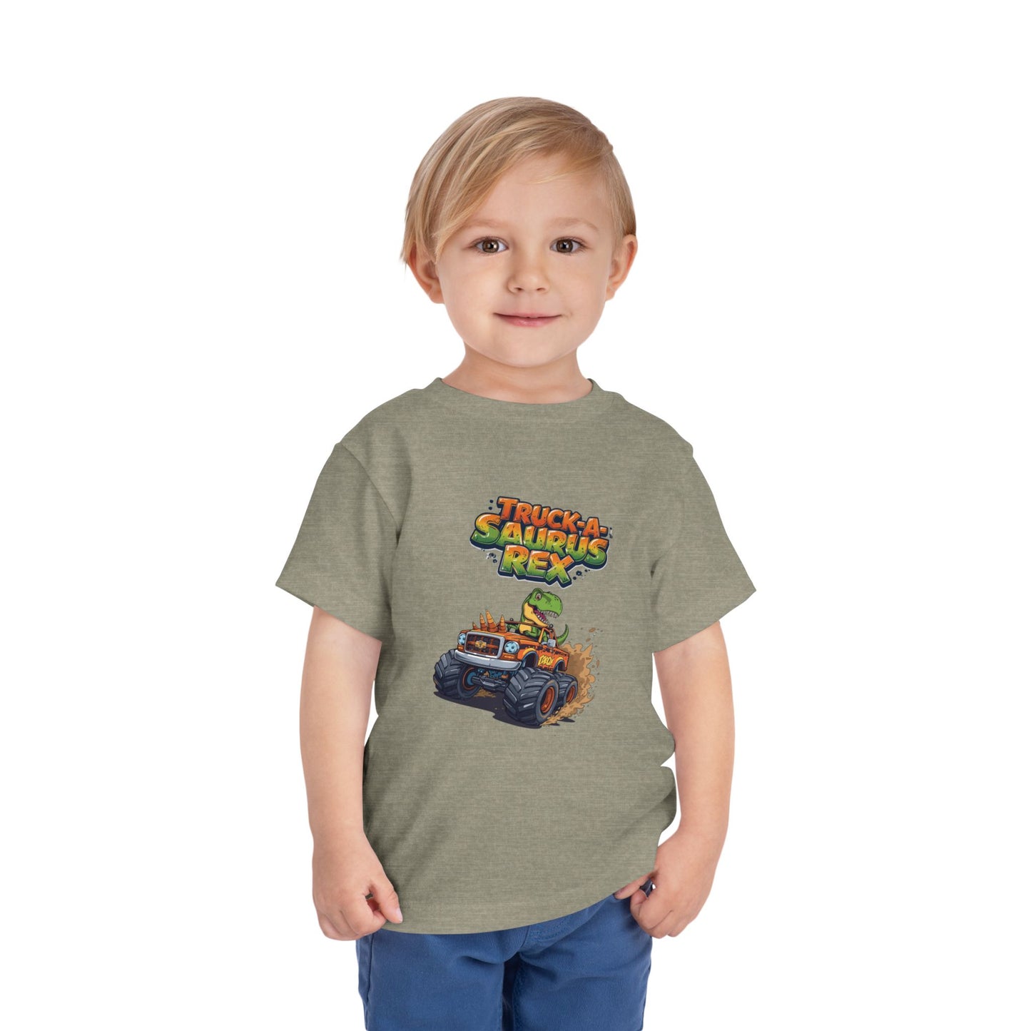 Truck-a-Saurus Rex Kids Tee | Fun Dinosaur T-Shirt, Toddler Gift, Birthday Outfit, Playtime, Summer Wear, Dino Lover Shirt