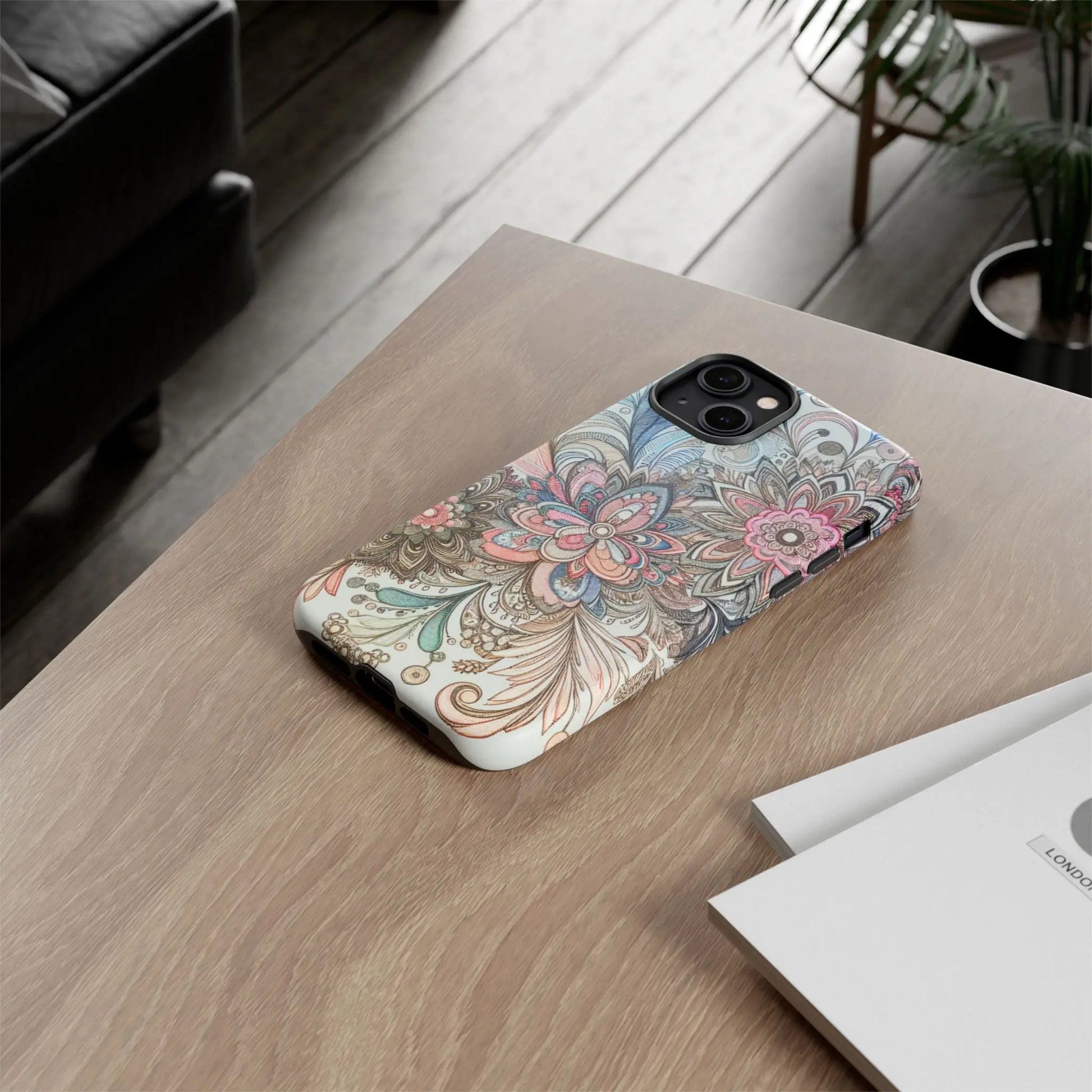 Floral Phone Case, Tough Cases, Protective mobile cover for flower lovers, Gift for her, Stylish phone accessory, Unique floral [...] Printify