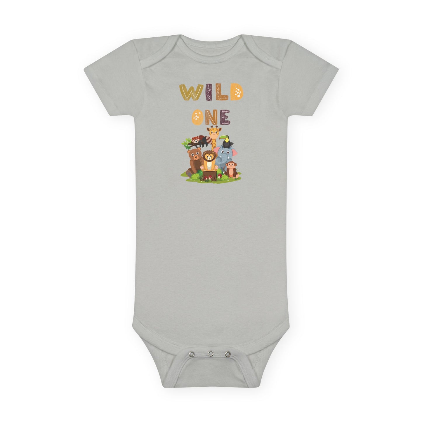 Wild One Baby Onesie® | Cute Animal Baby Bodysuit, Baby Shower Gift, First Birthday Outfit, Unisex Infant Clothing, Nature Lover Babywear