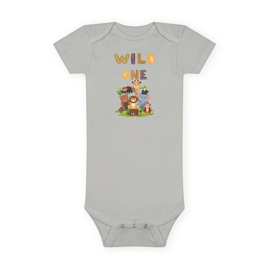 Wild One Baby Onesie® | Cute Animal Baby Bodysuit, Baby Shower Gift, First Birthday Outfit, Unisex Infant Clothing, Nature Lover Babywear