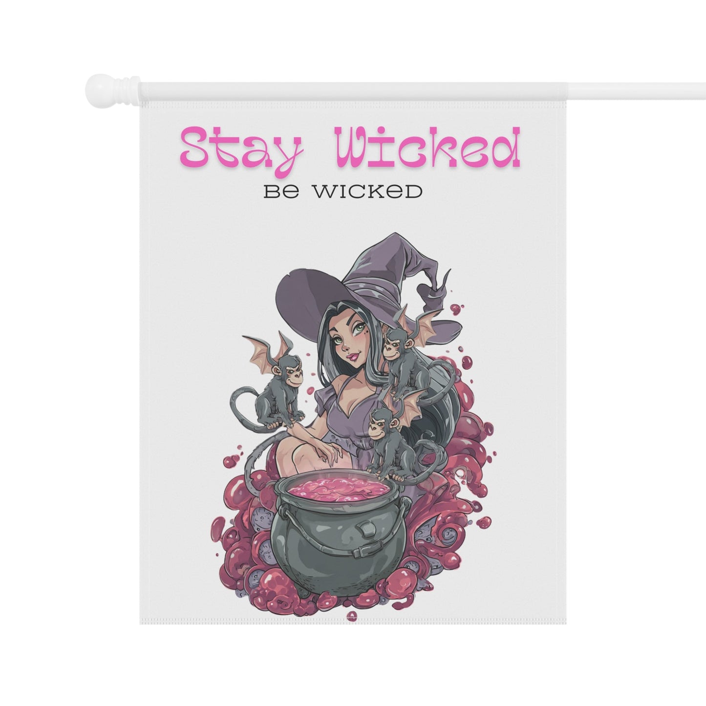Banner - Whimsical Witch 'Stay Wicked Be Wicked' Design Printify