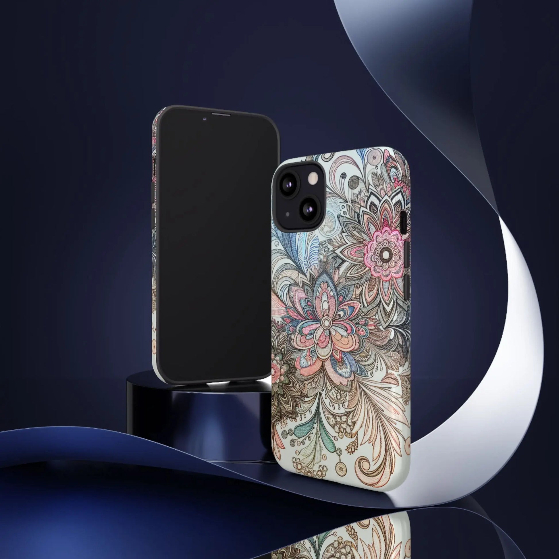 Floral Phone Case, Tough Cases, Protective mobile cover for flower lovers, Gift for her, Stylish phone accessory, Unique floral [...] Printify