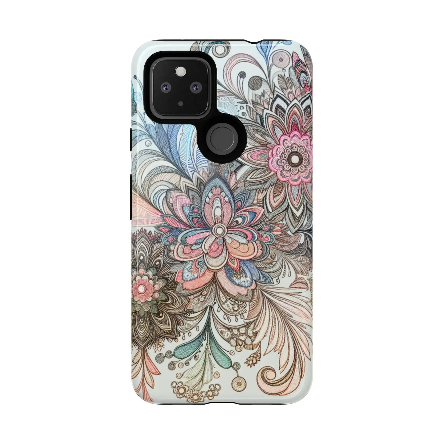 Floral Phone Case, Tough Cases, Protective mobile cover for flower lovers, Gift for her, Stylish phone accessory, Unique floral [...] Printify
