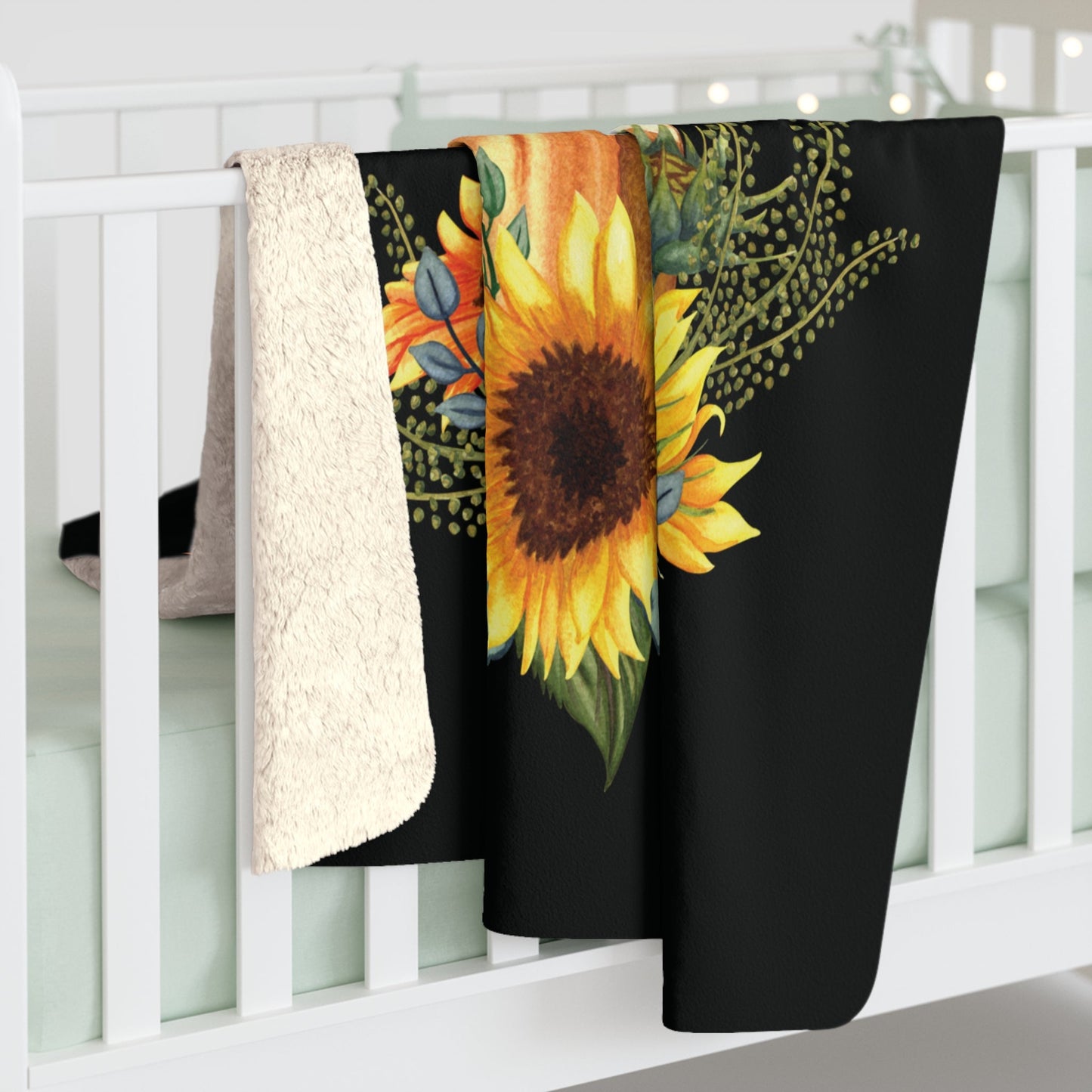 Cozy 'Sweet Like Honey' Design, Sherpa Fleece Blanket, Perfect for Home Decor, Gifts, Autumn, and Celebrations Printify