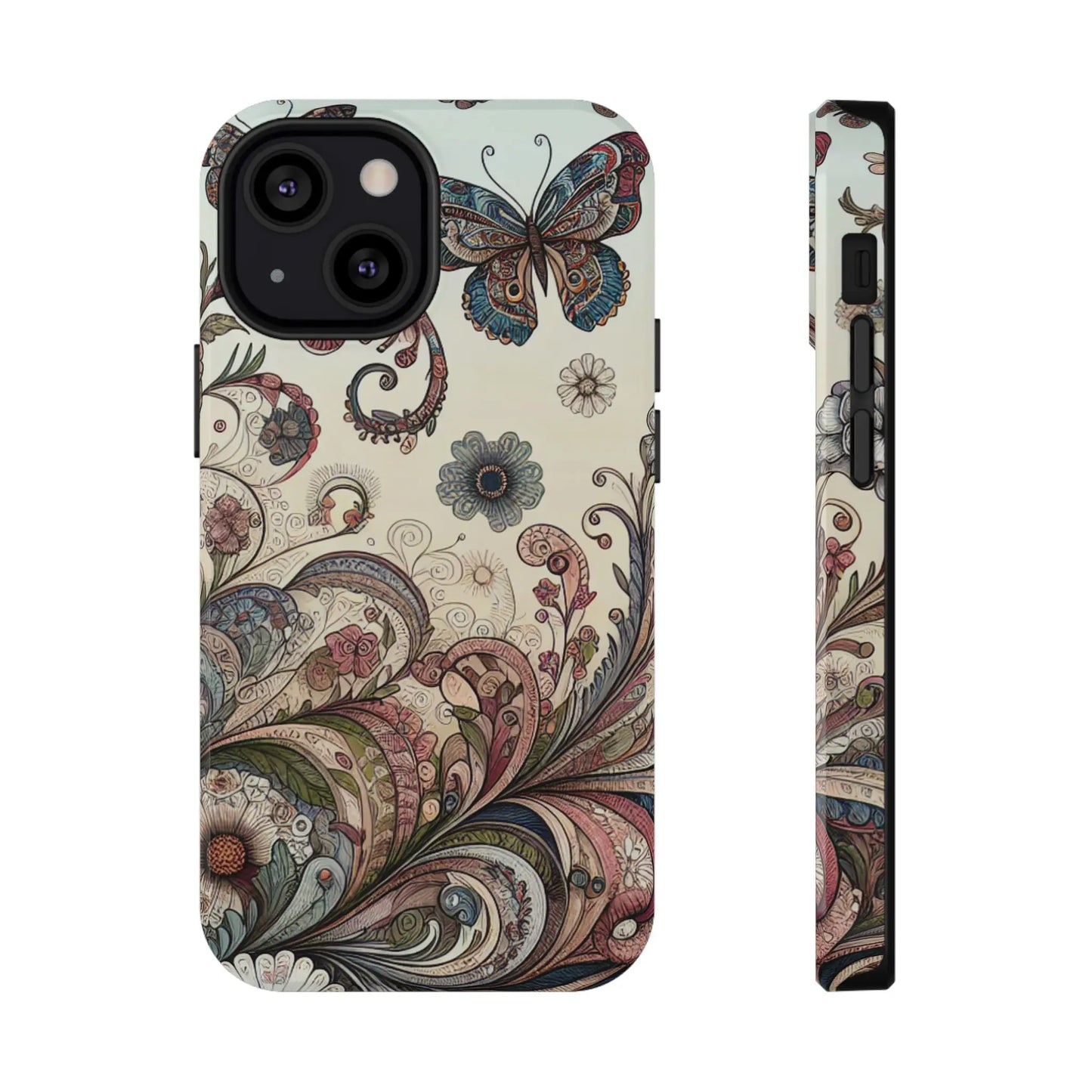 Phone Cases Whimsical Butterflies and Sunflowers Design Printify