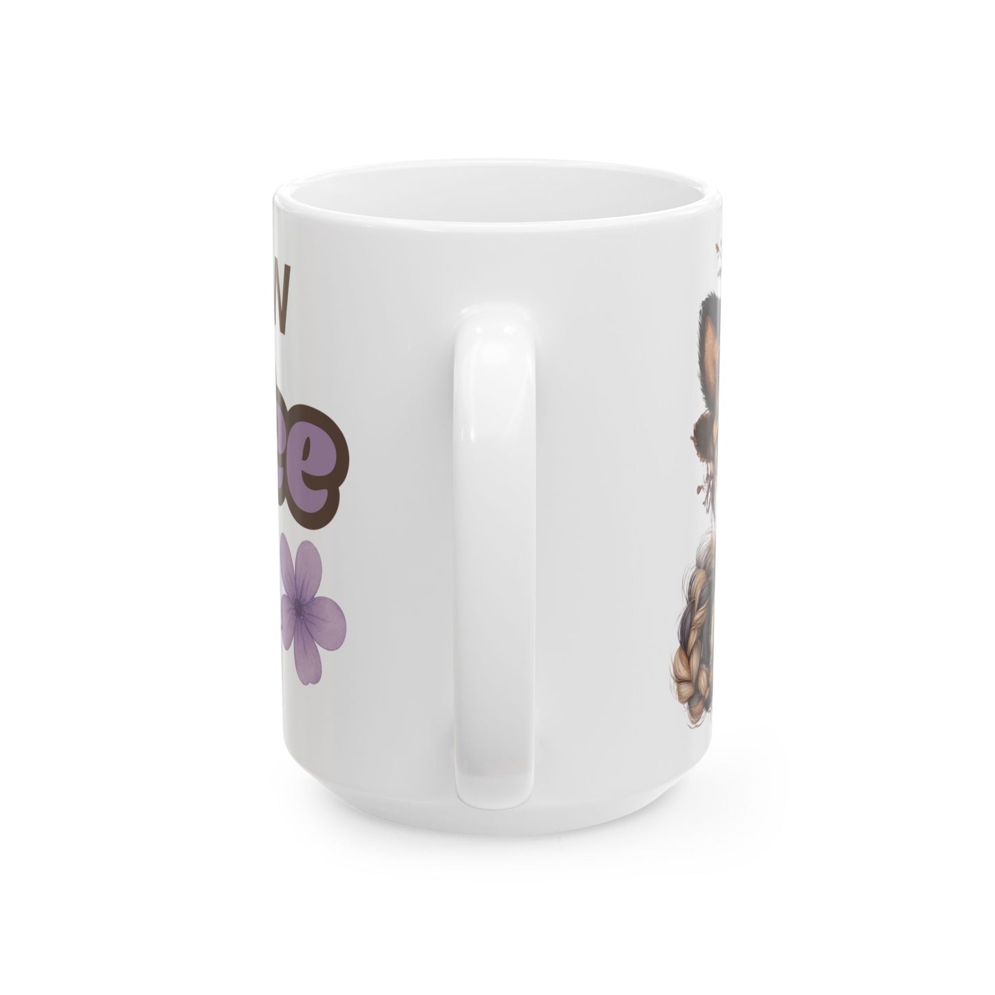 Cowgirl Pony Coffee Mug Yee Haw Coffee White Glossy Cup 11oz and 15oz