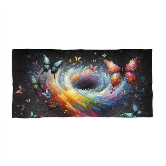 Beach Towel Butterfly Design Vibrant Printify