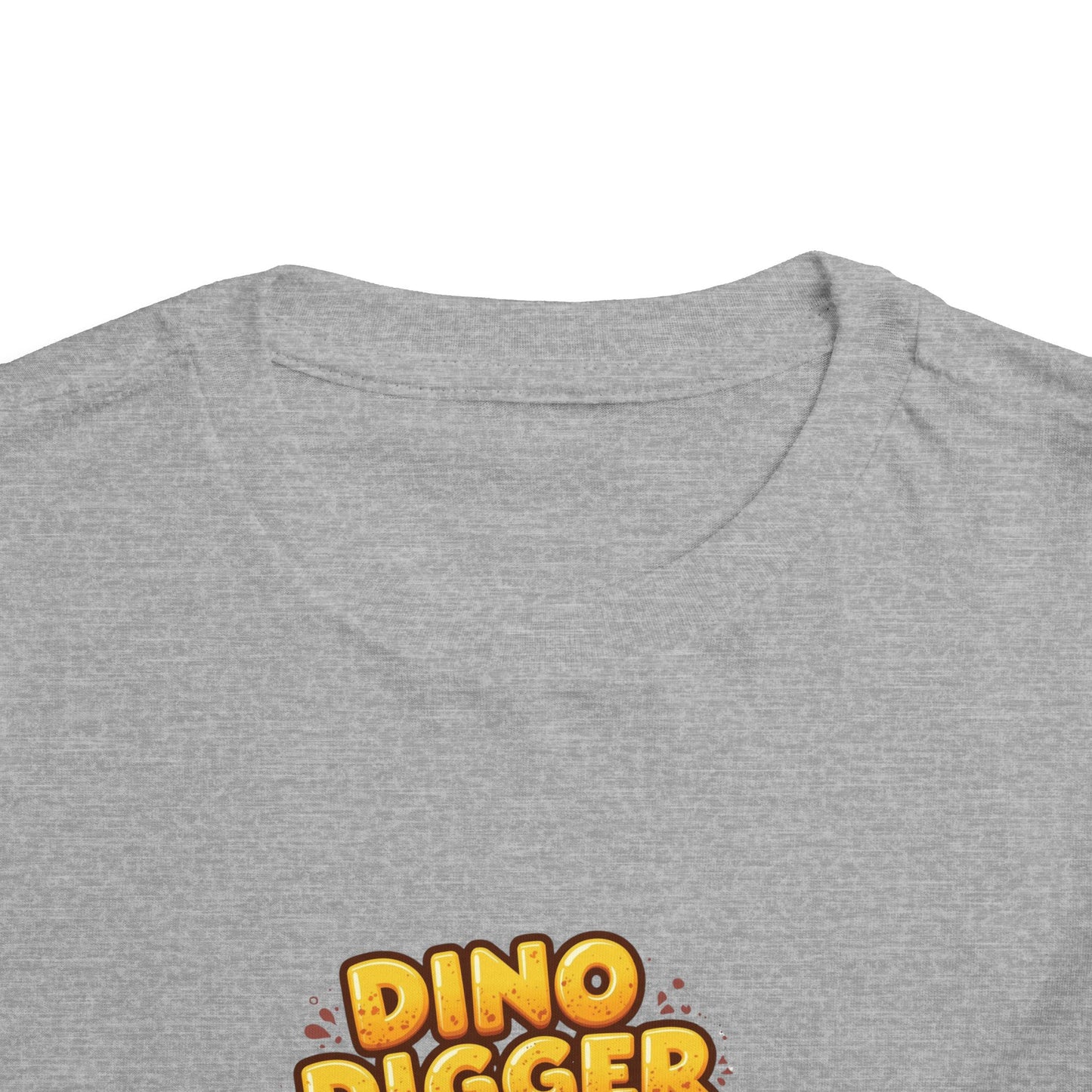 Dino Digger Toddler Tee - Fun Dino Excavator T-Shirt, Kids Gift, Birthday Outfit, Playwear, Cute Dinosaur Apparel