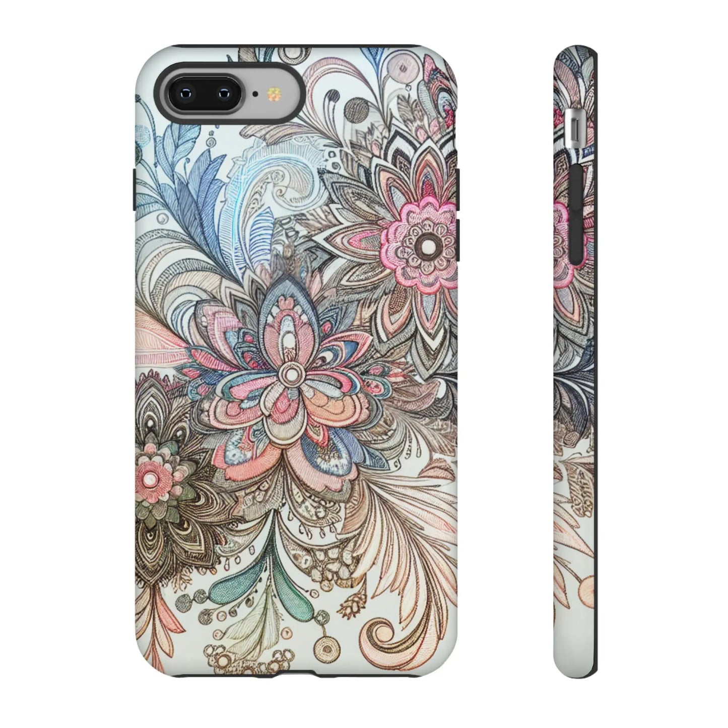 Floral Phone Case, Tough Cases, Protective mobile cover for flower lovers, Gift for her, Stylish phone accessory, Unique floral [...] Printify