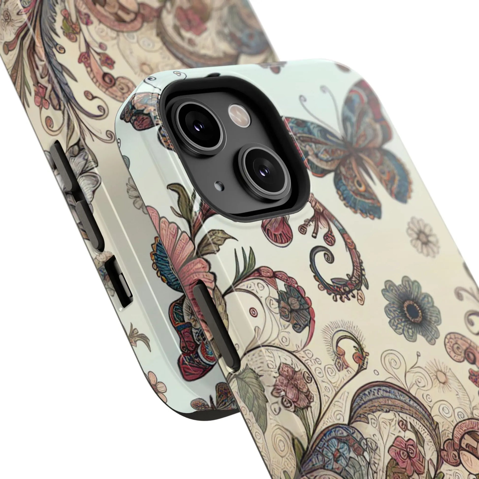 Phone Cases Whimsical Butterflies and Sunflowers Design Printify