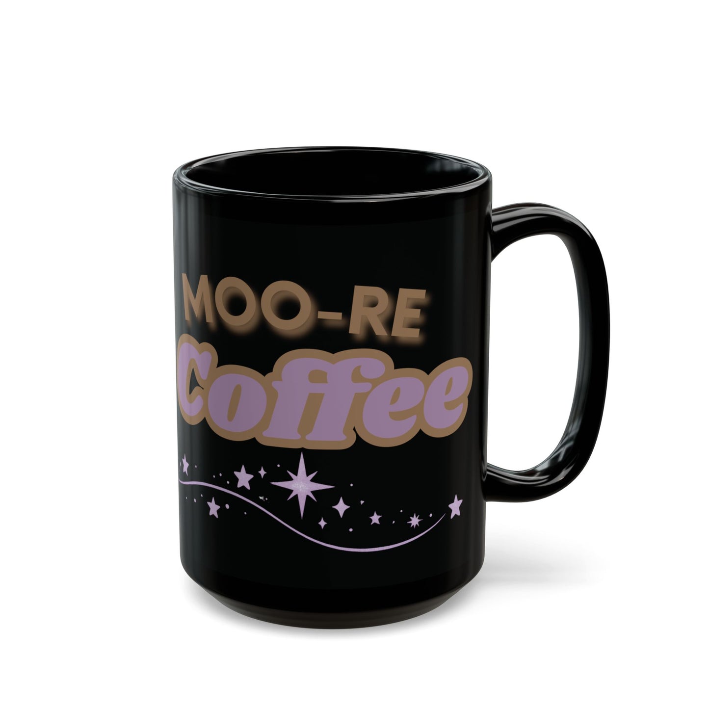 Highland Cow Coffee Mug Moo Re Coffee Black Glossy Cup 11oz and 15oz