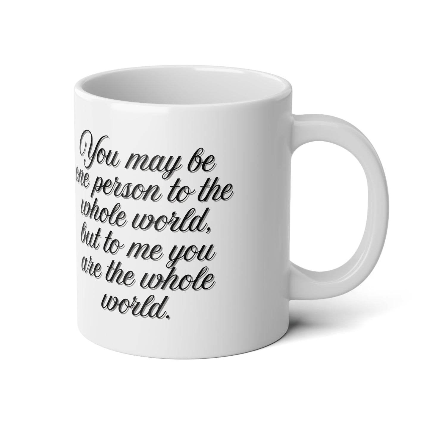 Personalized Mothers Day Jumbo Mug Custom Photo Heart Coffee Cup With Name and Date Keepsake Gift 20oz