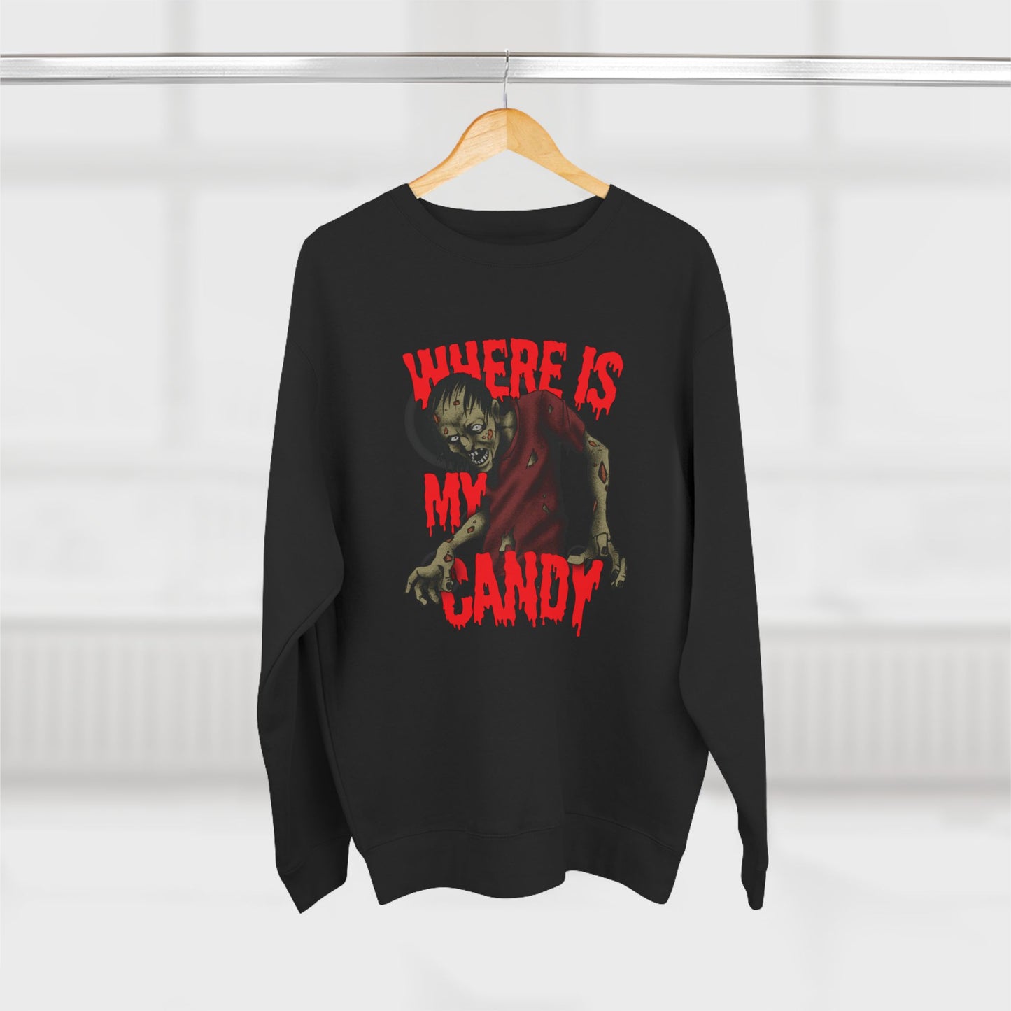 Spooky Halloween Crewneck Sweatshirt with Zombie Design | Unisex Graphic Sweater | Where Is My Candy | Fall Fashion, Halloween Gift, [...]