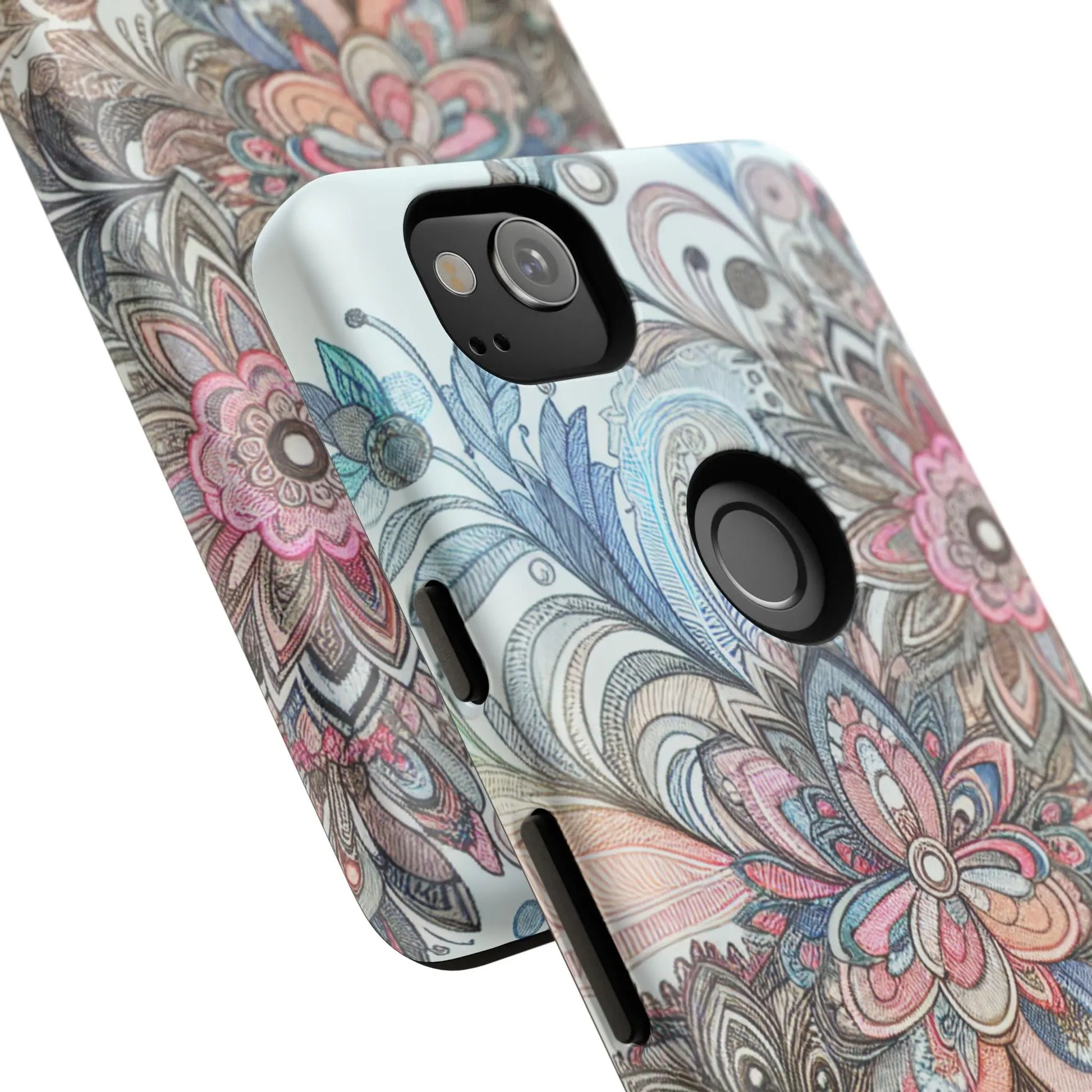 Floral Phone Case, Tough Cases, Protective mobile cover for flower lovers, Gift for her, Stylish phone accessory, Unique floral [...] Printify