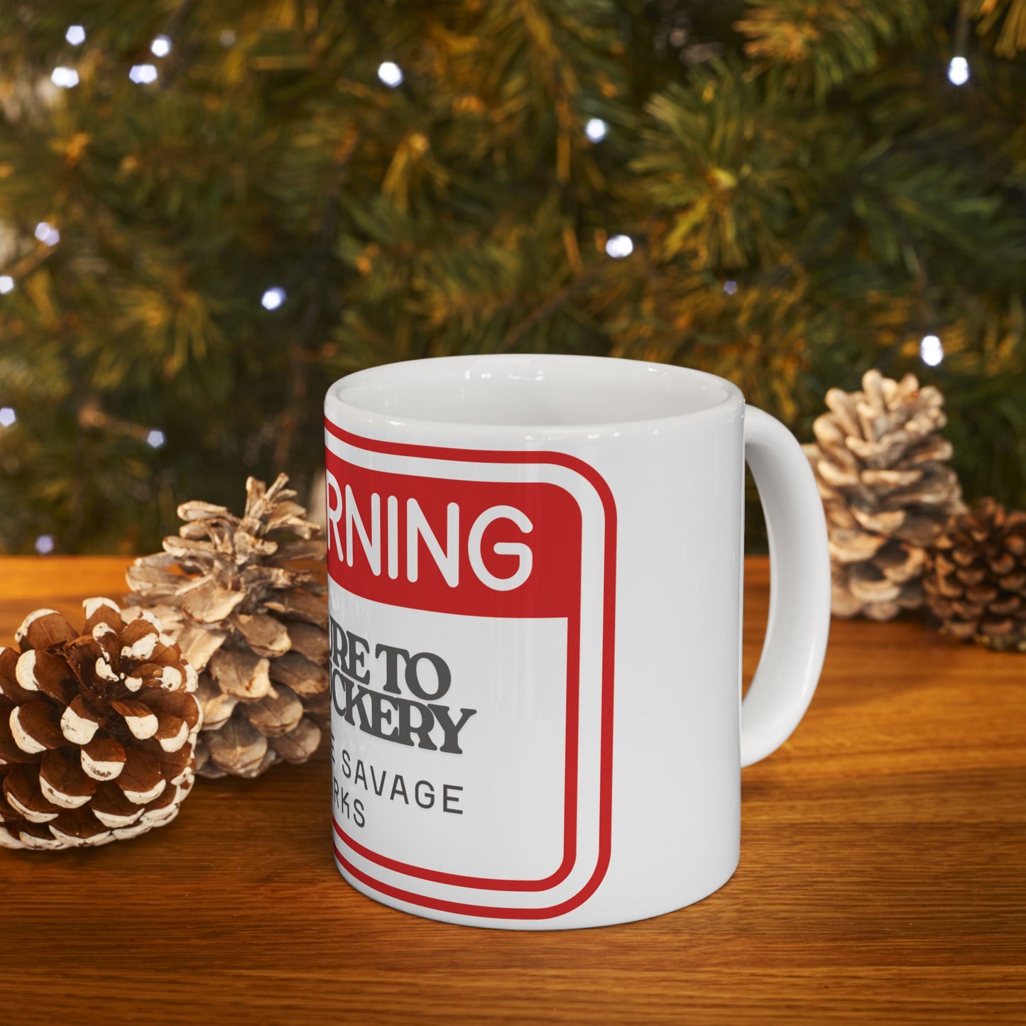 Warning Mug - Exposure to Dumbfuckery, Funny Coffee Cup, Gift for Friends, Office Humor, Snarky Coffee Mug, 11oz & 15oz