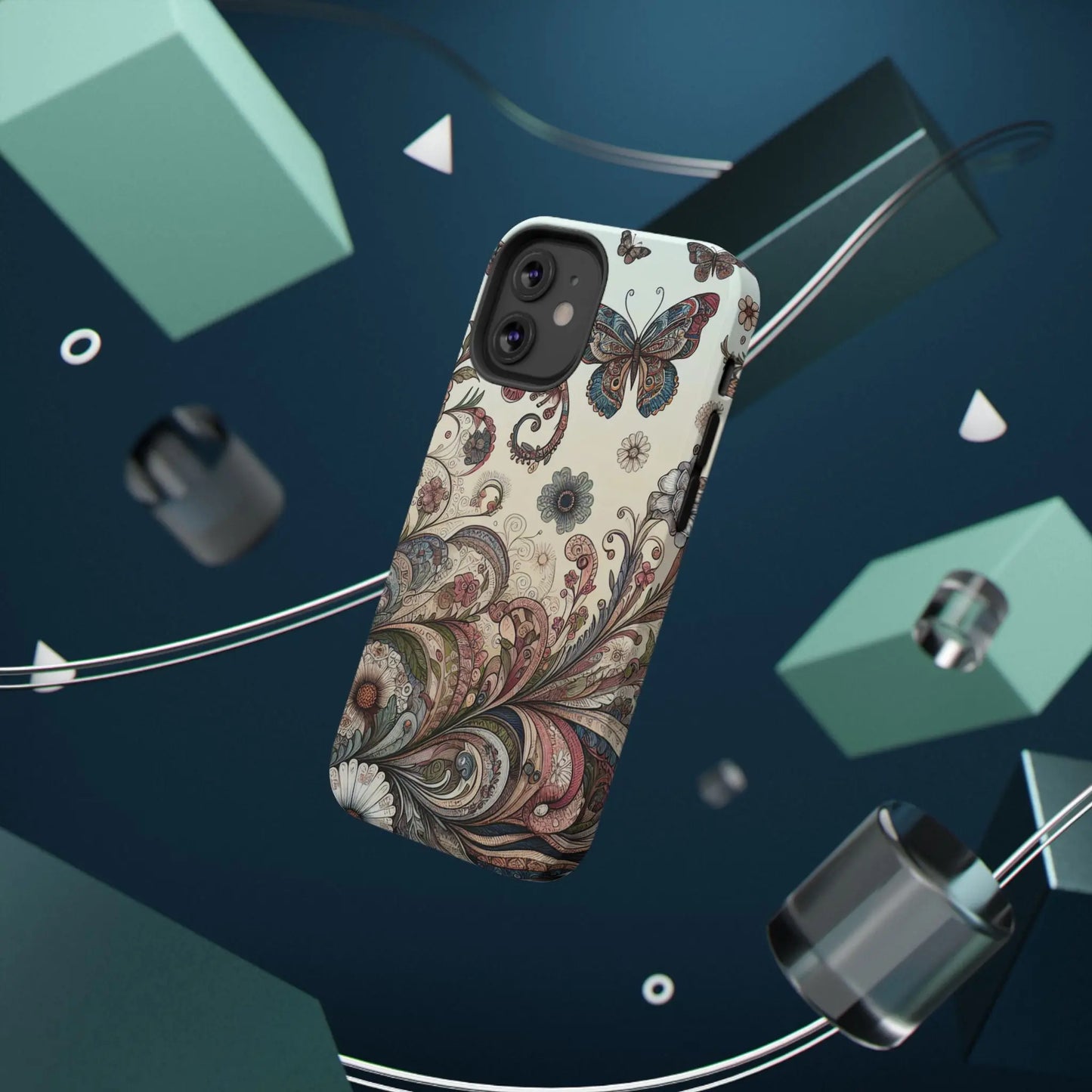 Phone Cases Whimsical Butterflies and Sunflowers Design Printify