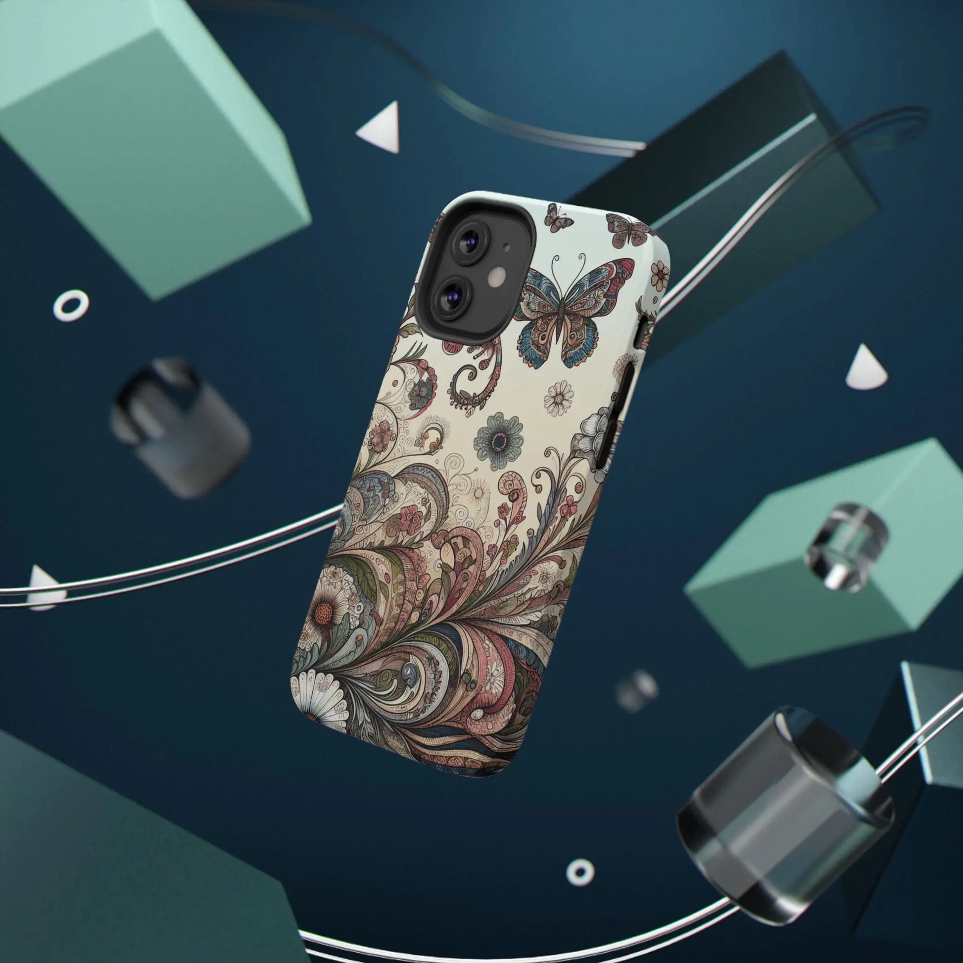 Phone Cases Whimsical Butterflies and Sunflowers Design Printify