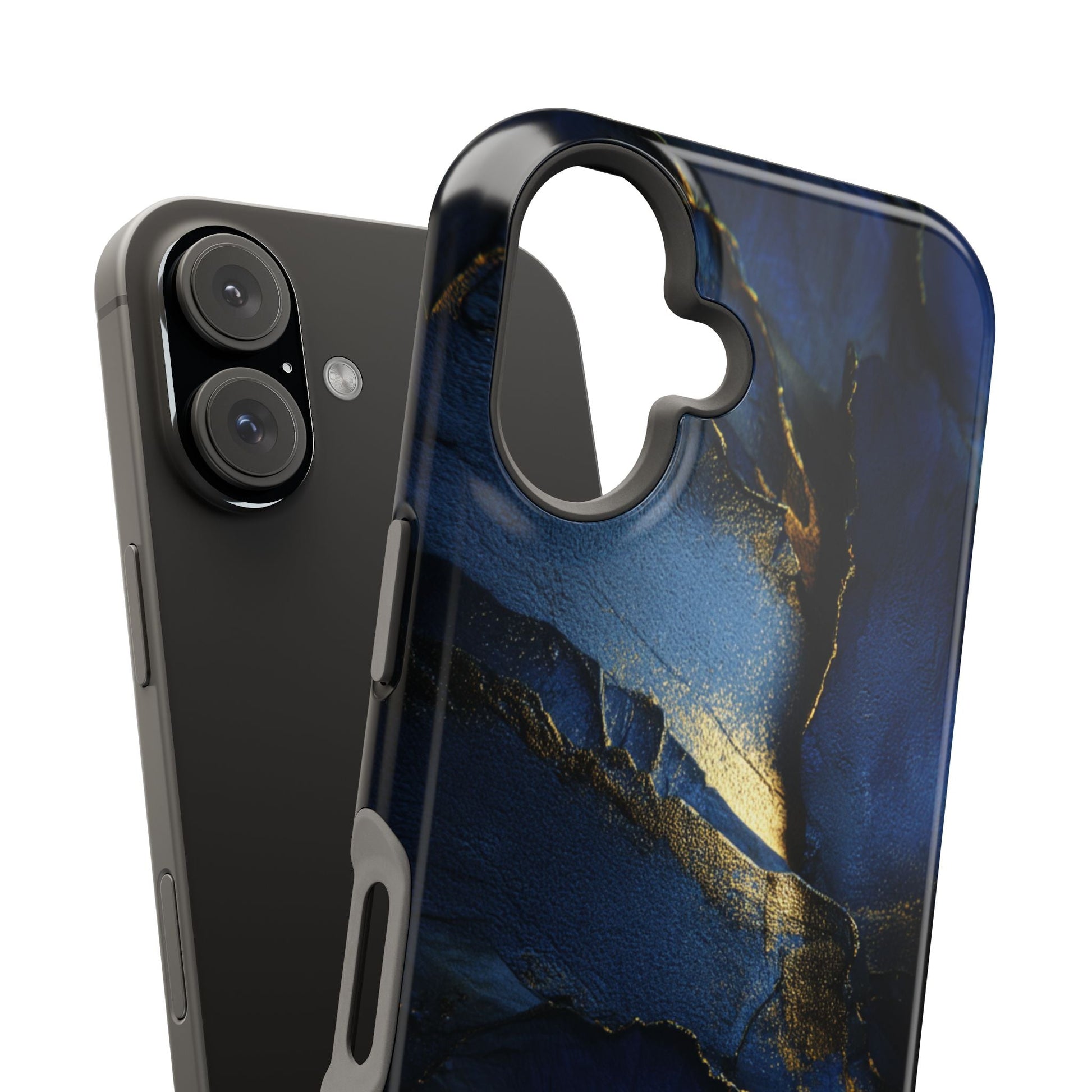 Phone Case - Blue and Gold 8k HD Design - Magnetic Tough Cases Printify