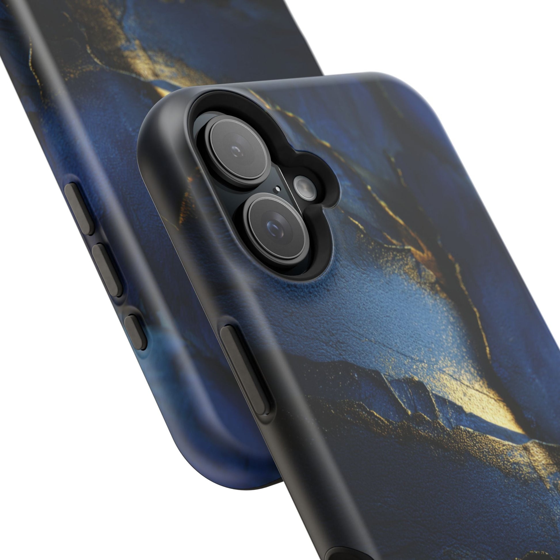 Phone Case - Blue and Gold 8k HD Design - Magnetic Tough Cases Printify