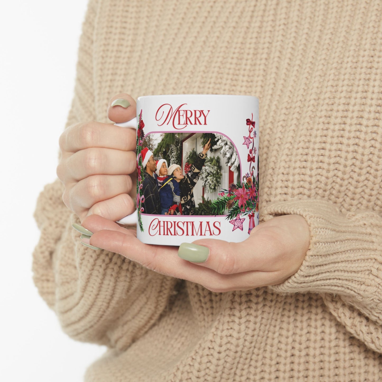 Personalized Photo Christmas Mug (11oz, 15oz)