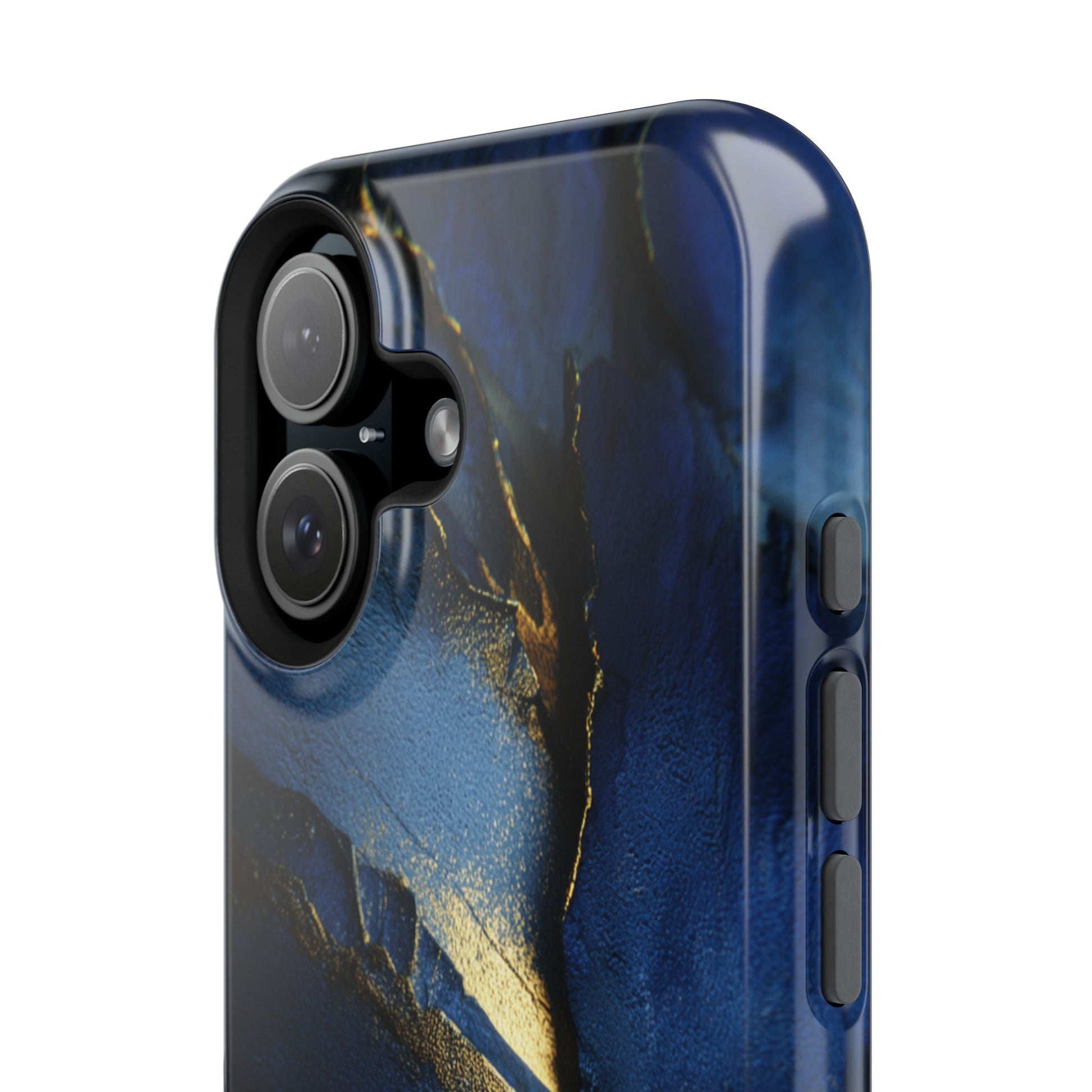 Phone Case - Blue and Gold 8k HD Design - Magnetic Tough Cases Printify