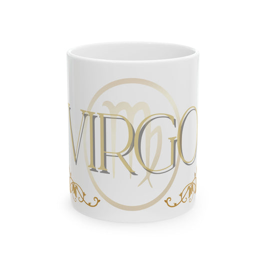 Virgo Zodiac Ceramic Mug - Astrology Gift for Her, Unique Birthday Present, Coffee Cup, Virgo Decor, Horoscope Lover