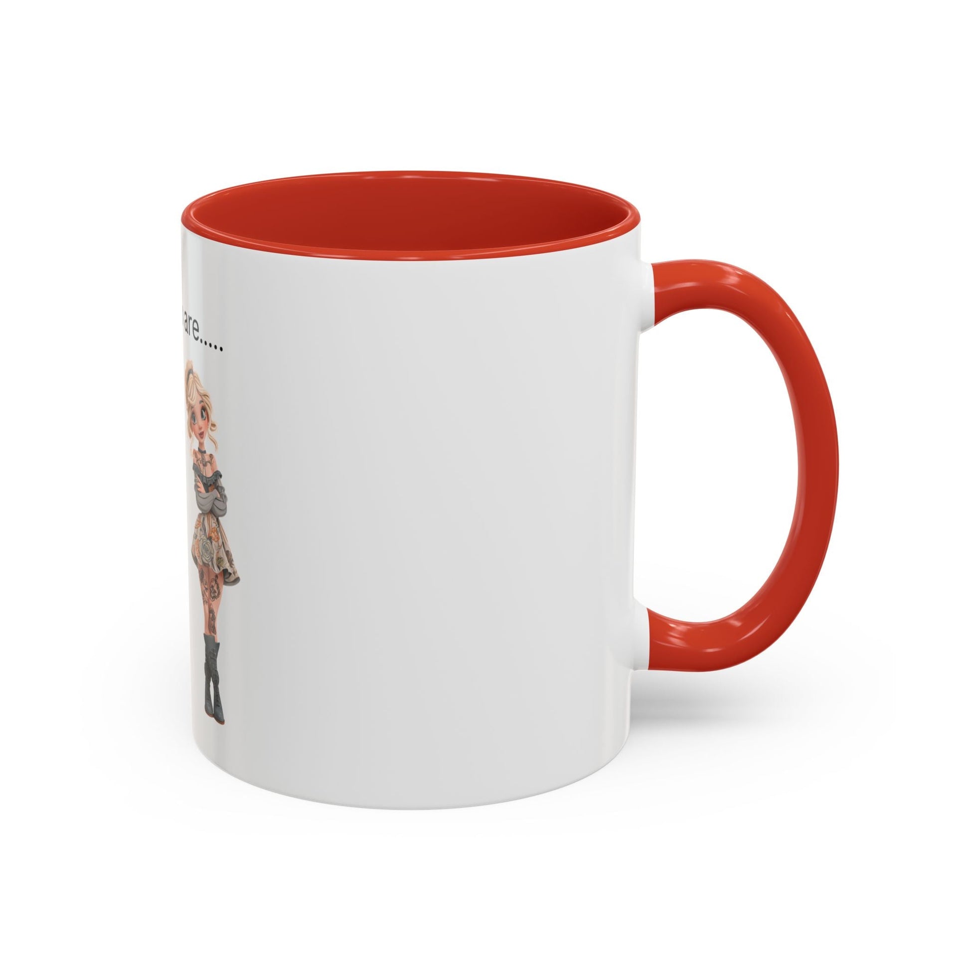 Funny IDGAF Mug, Sarcastic Coffee Cup, Design on (Front) Novelty Gift for Friends, Coworkers, 11oz, 15oz Printify