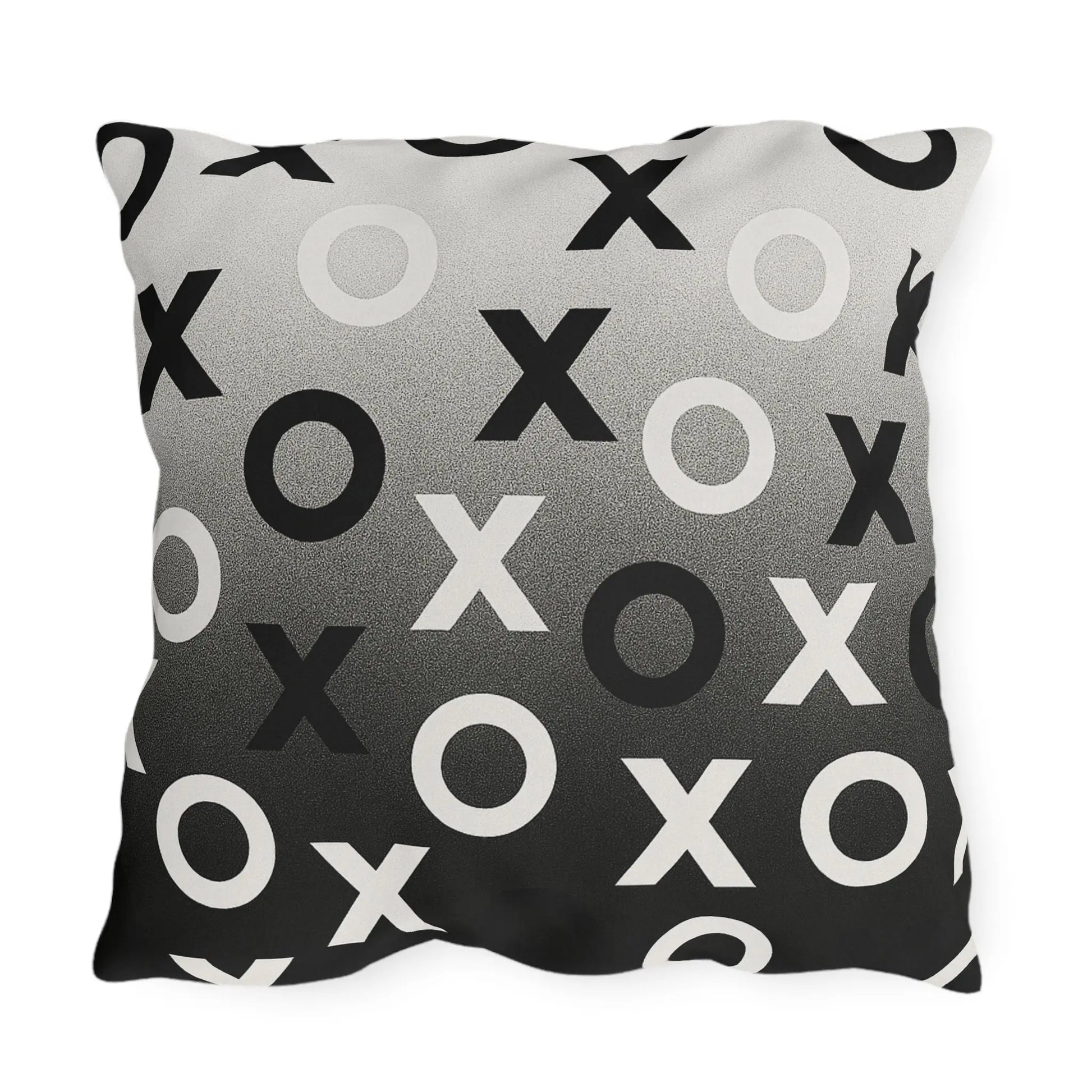 Modern Outdoor Pillows, Cozy Patio Decor, Minimalist XO Design Throw Cushions, Garden Accessories, Outdoor Living Essentials, Stylish Home Decor Printify