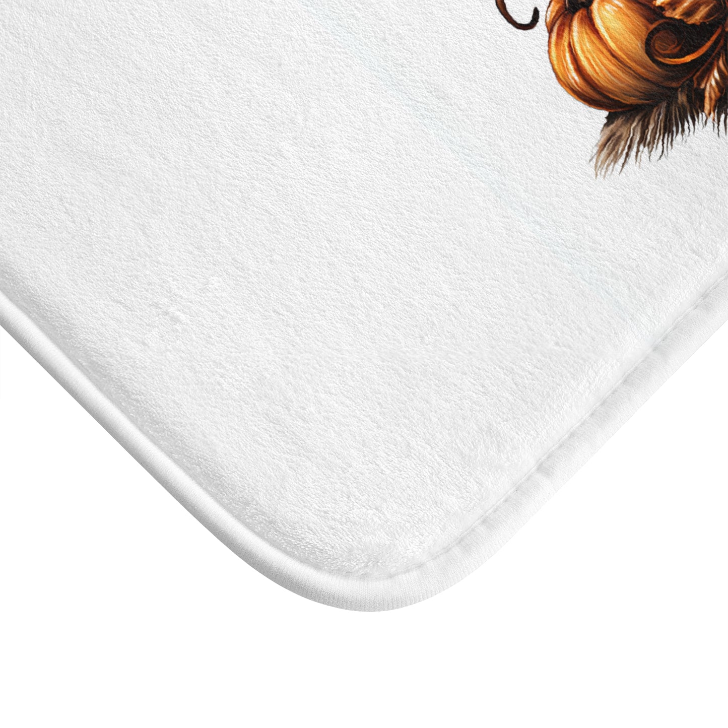 Cute Ghosts in Cup Bath Mat, Halloween Decor, Cozy Bathroom Accessory, Fall Gift, Adorable Home Accent