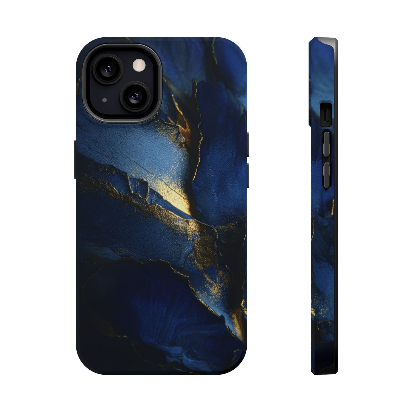 Phone Case - Blue and Gold 8k HD Design - Magnetic Tough Cases Printify