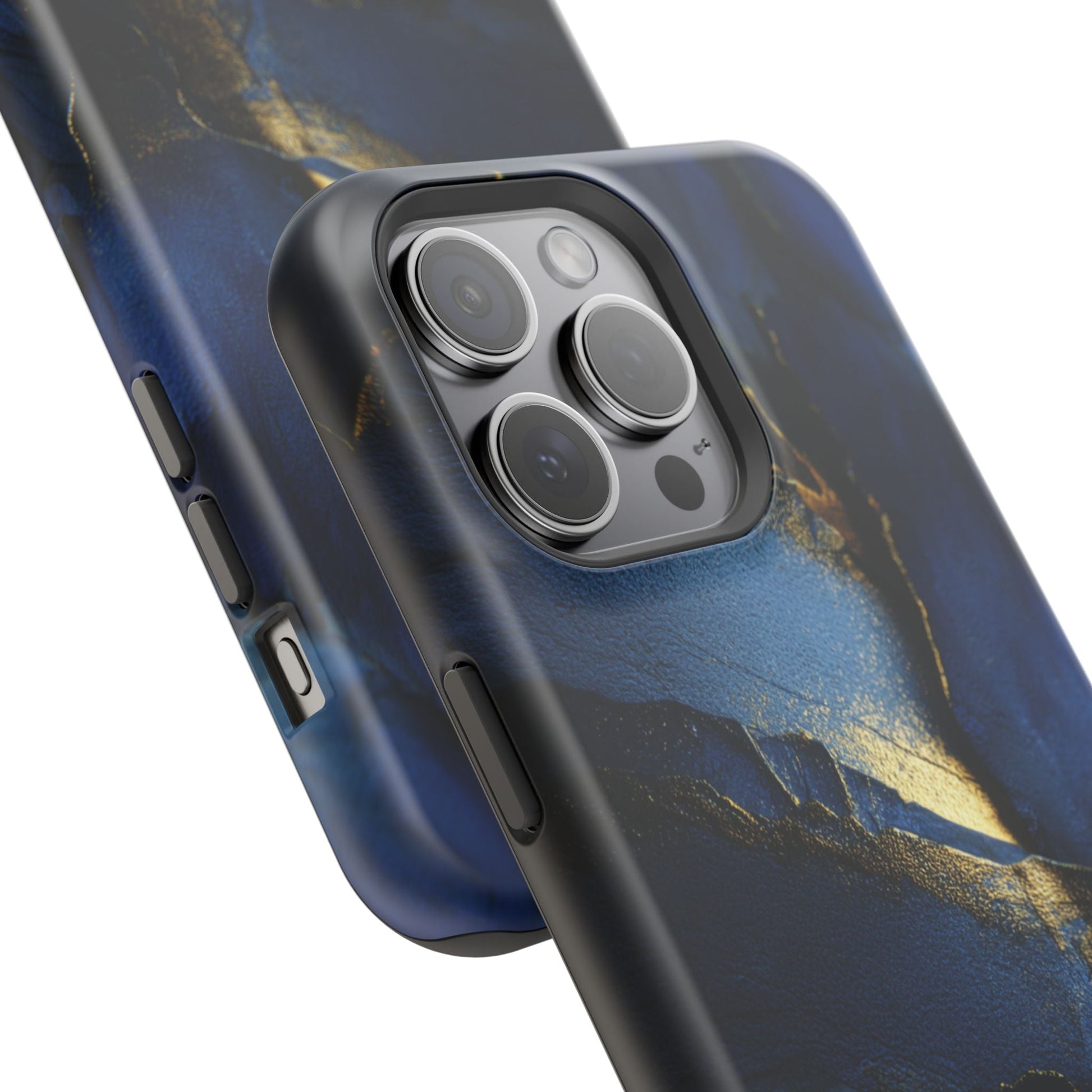 Phone Case - Blue and Gold 8k HD Design - Magnetic Tough Cases Printify