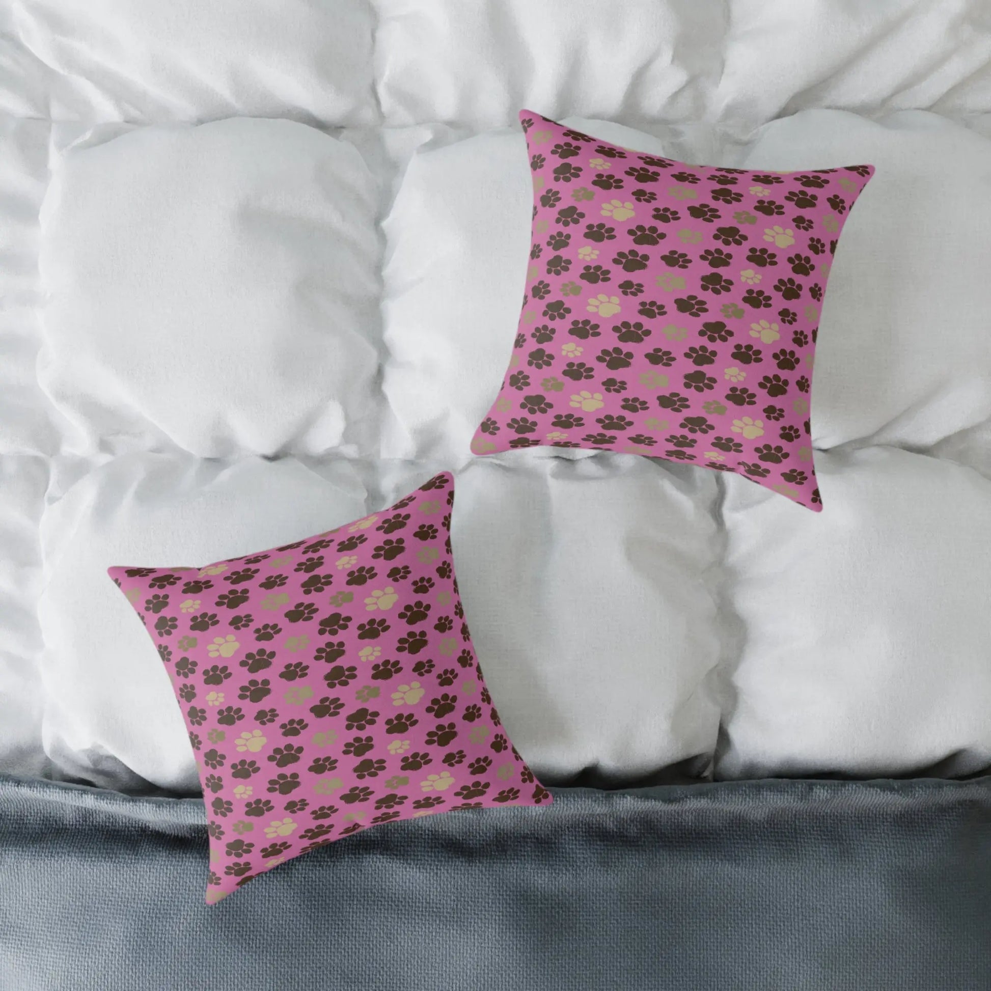Cozy Pet-Themed Pillow, Cute Home Décor, Gift for Animal Lovers, Dog/Cat Bed Accessory, Valentine's Day/Celebration Printify