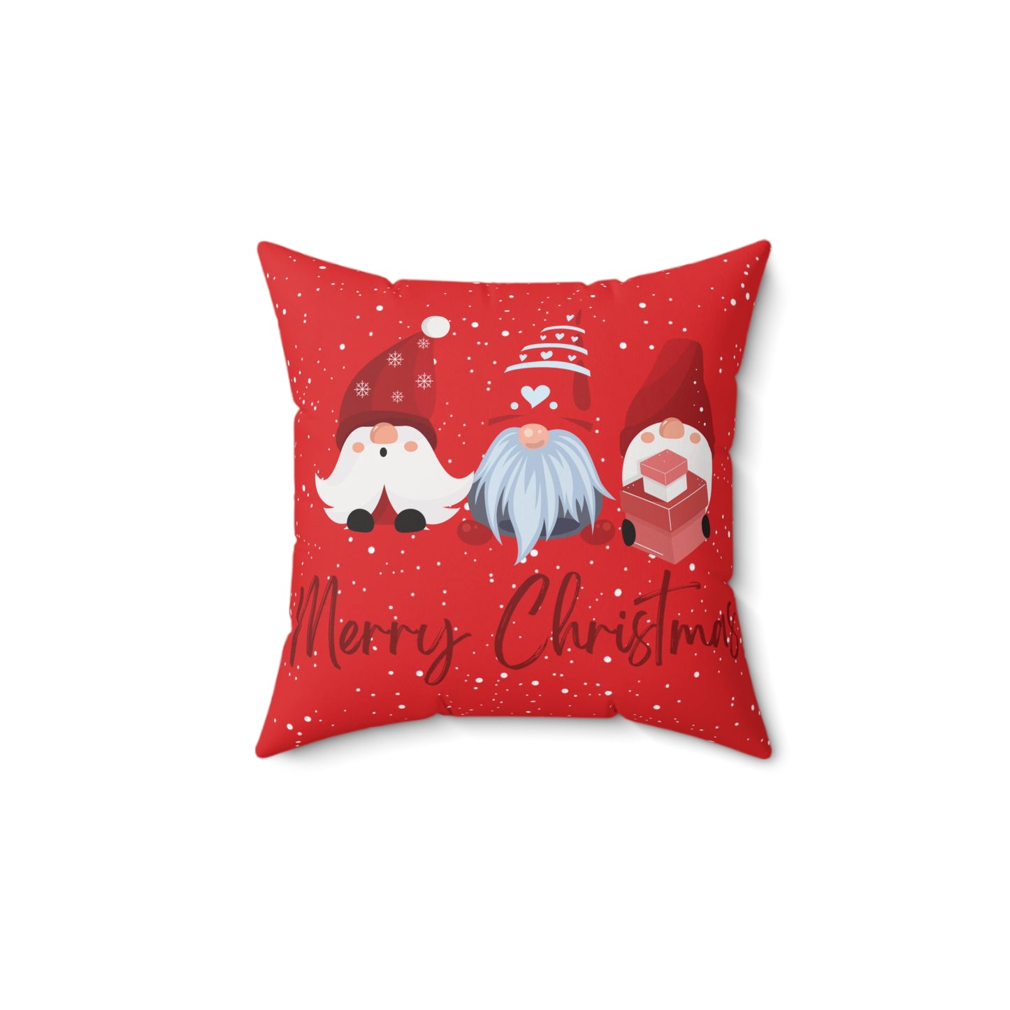 Christmas Gnome Pillow, Holiday Decor, Cozy Home Accent, Gift for Friends, Seasonal Cushion