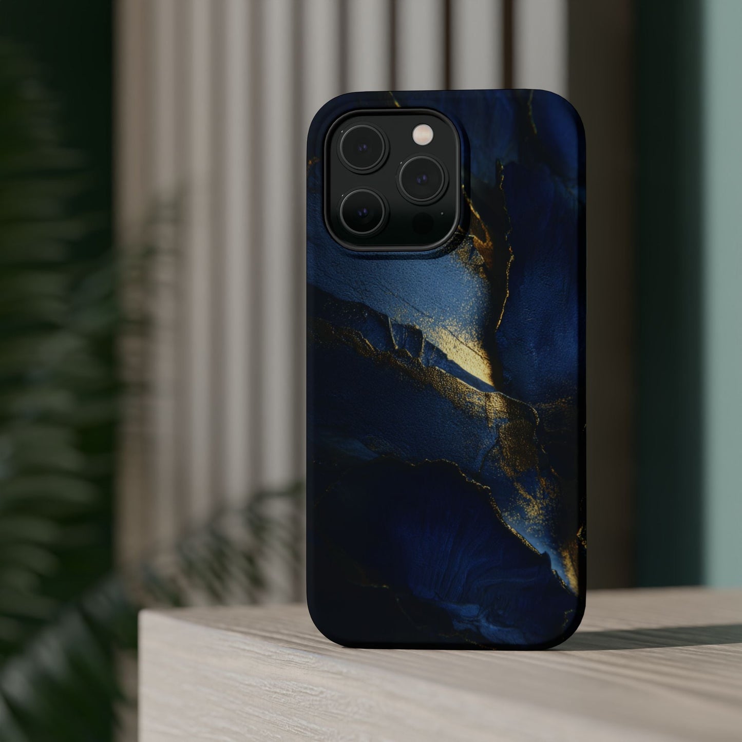 Phone Case - Blue and Gold 8k HD Design - Magnetic Tough Cases Printify
