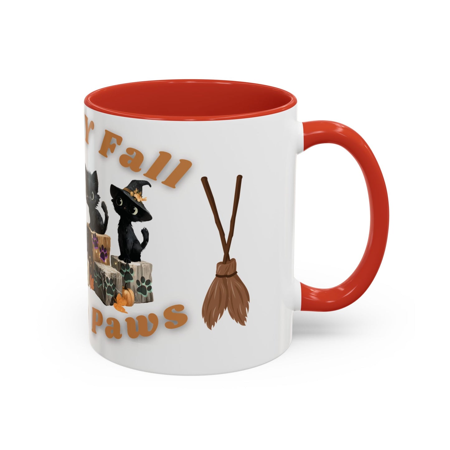 Spooky Black Cat Coffee Mug, Halloween Mug, Fall Decor, Cat Lover Gift, Witchy Paws, Seasonal Mugs