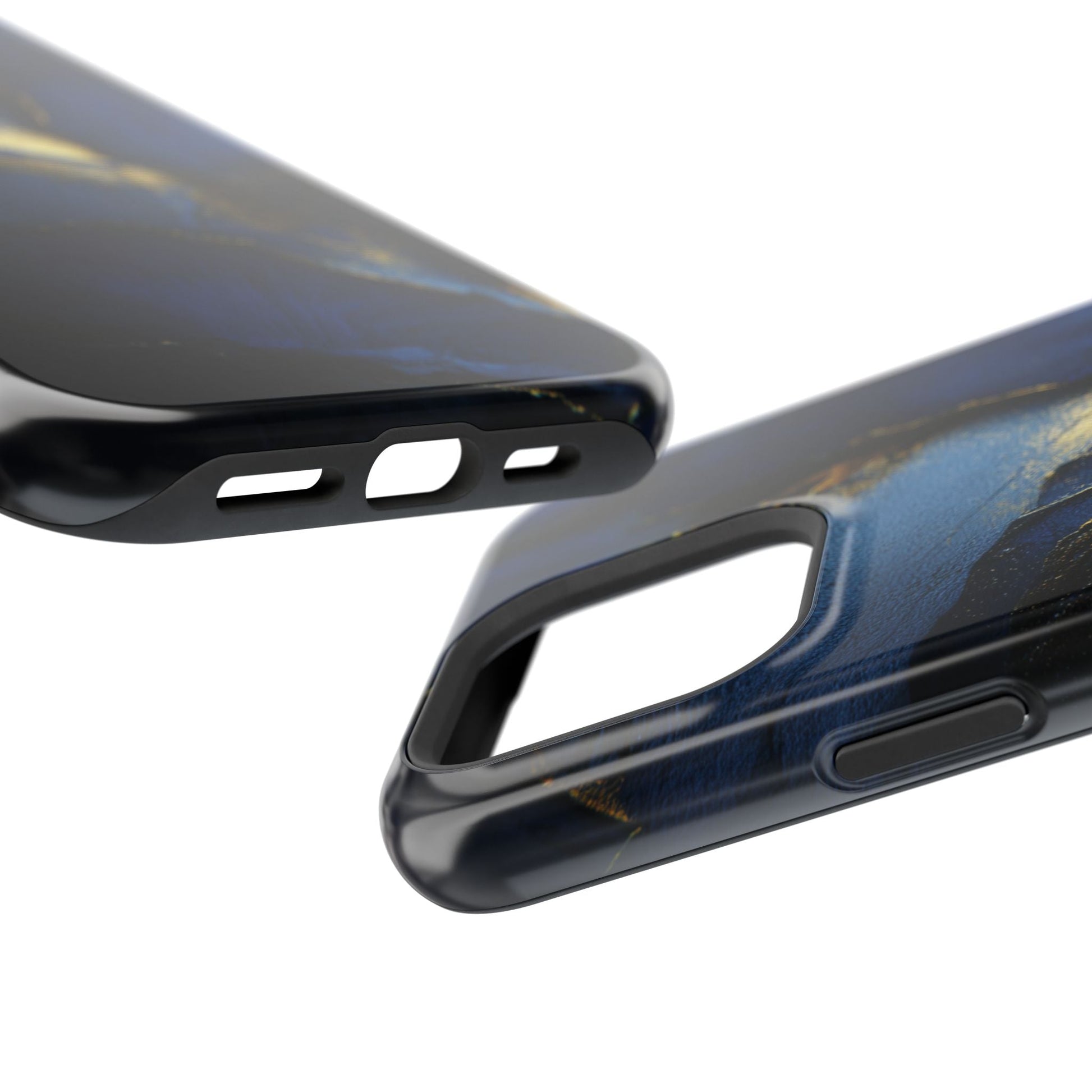 Phone Case - Blue and Gold 8k HD Design - Magnetic Tough Cases Printify