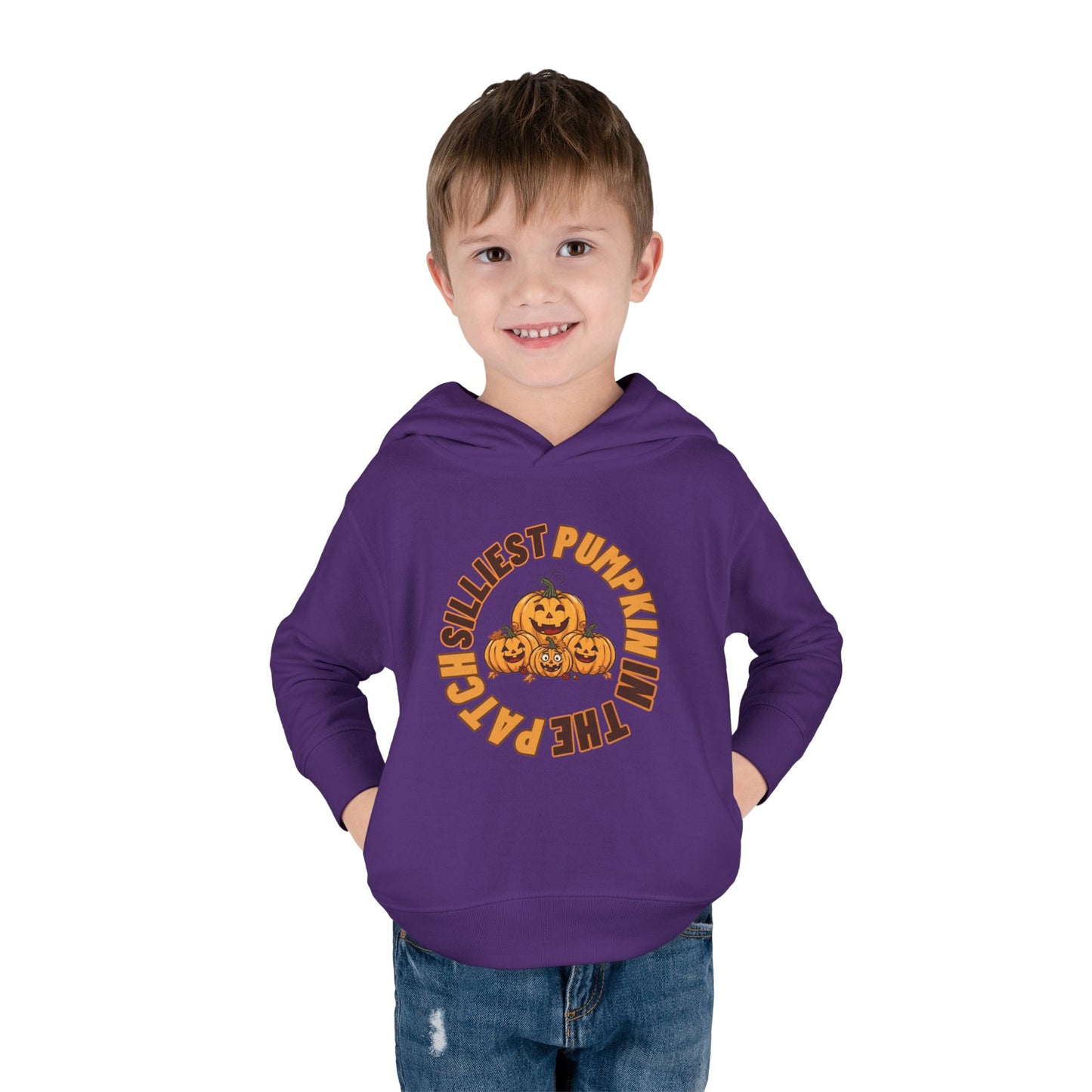 Silliest Pumpkin in the Patch Toddler Hoodie | Funny Fall Halloween Pullover Sweatshirt