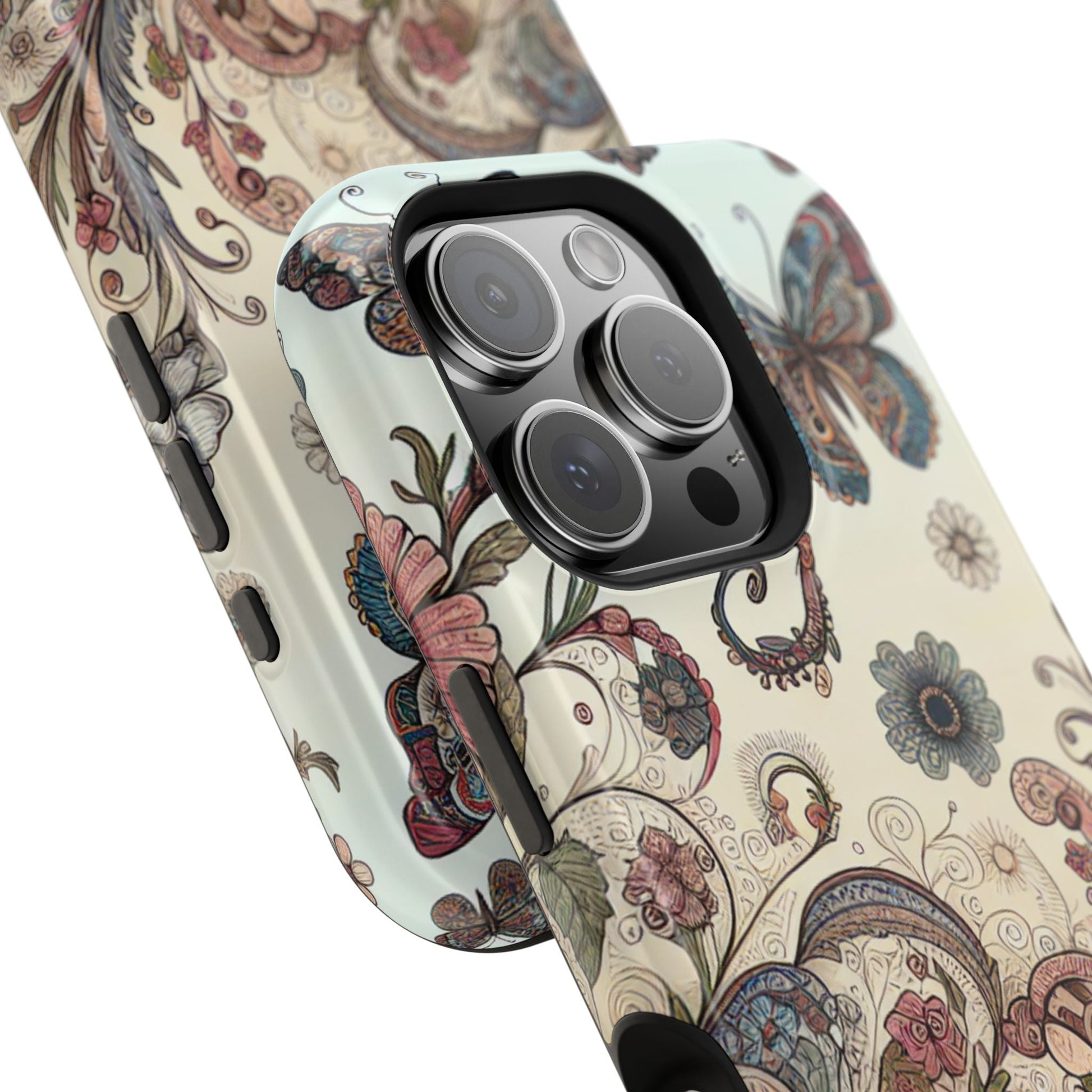 Phone Cases Whimsical Butterflies and Sunflowers Design Printify