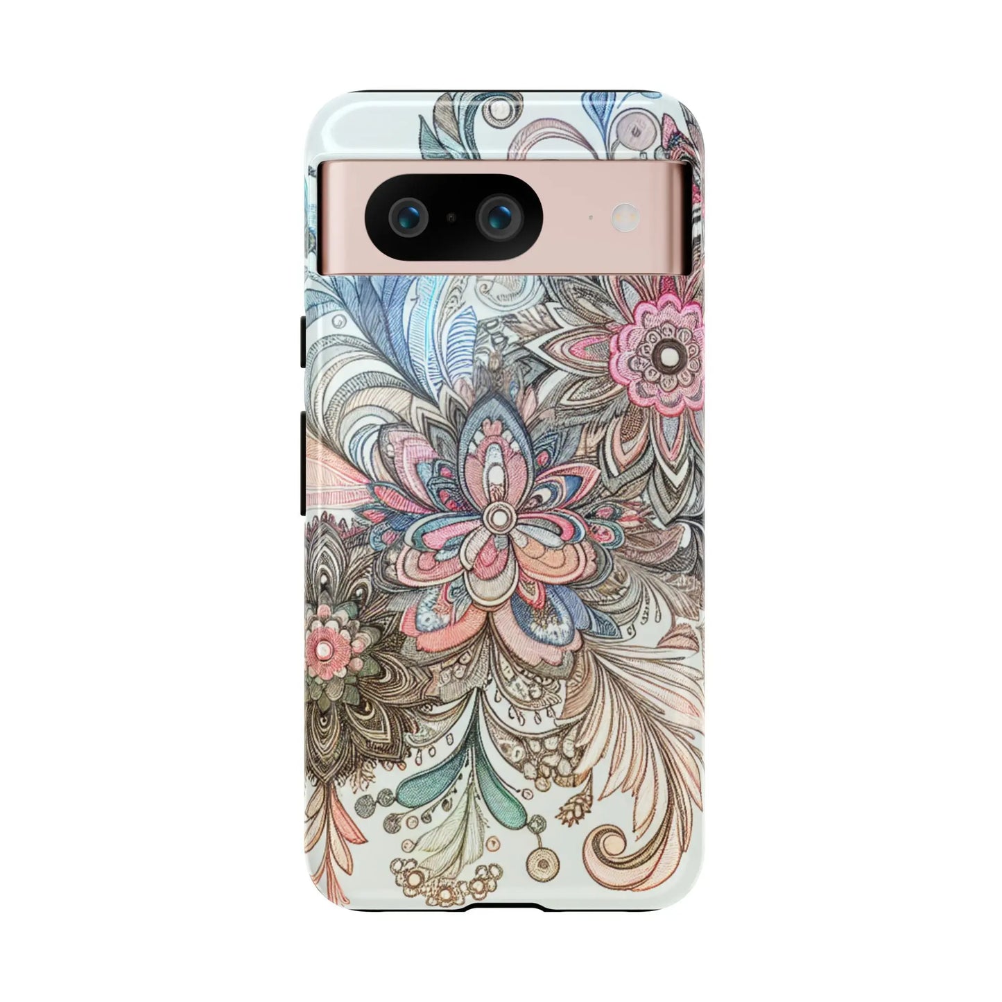 Floral Phone Case, Tough Cases, Protective mobile cover for flower lovers, Gift for her, Stylish phone accessory, Unique floral [...] Printify