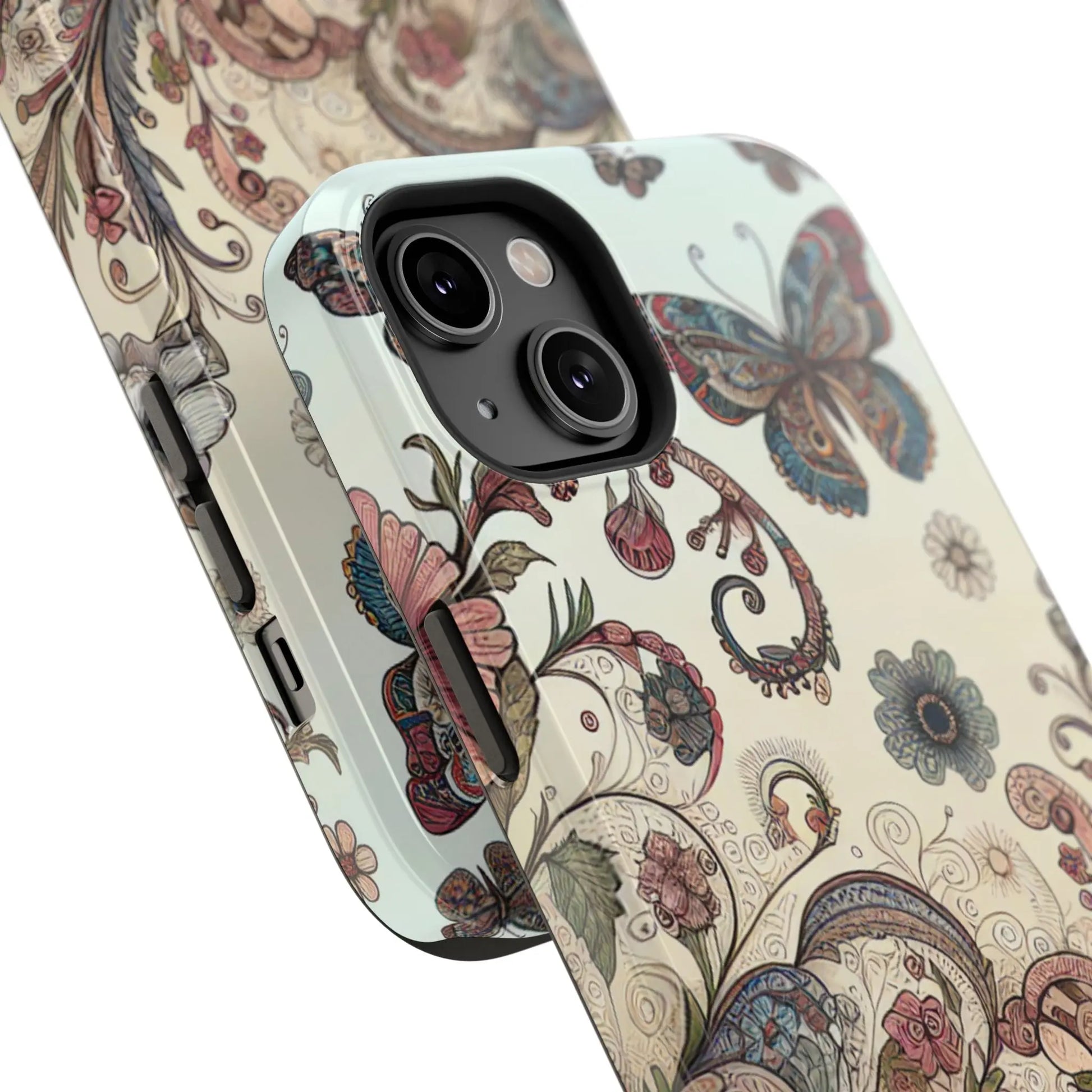 Phone Cases Whimsical Butterflies and Sunflowers Design Printify