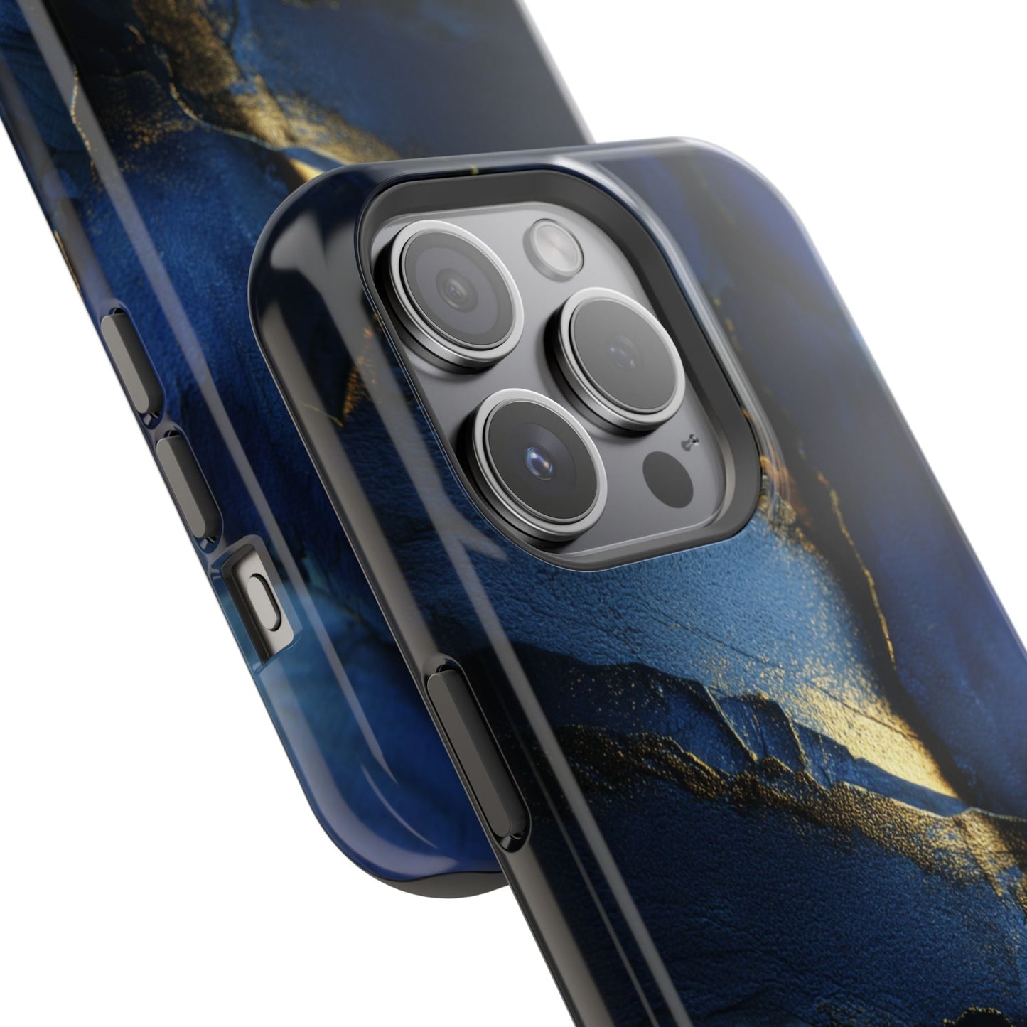 Phone Case - Blue and Gold 8k HD Design - Magnetic Tough Cases Printify