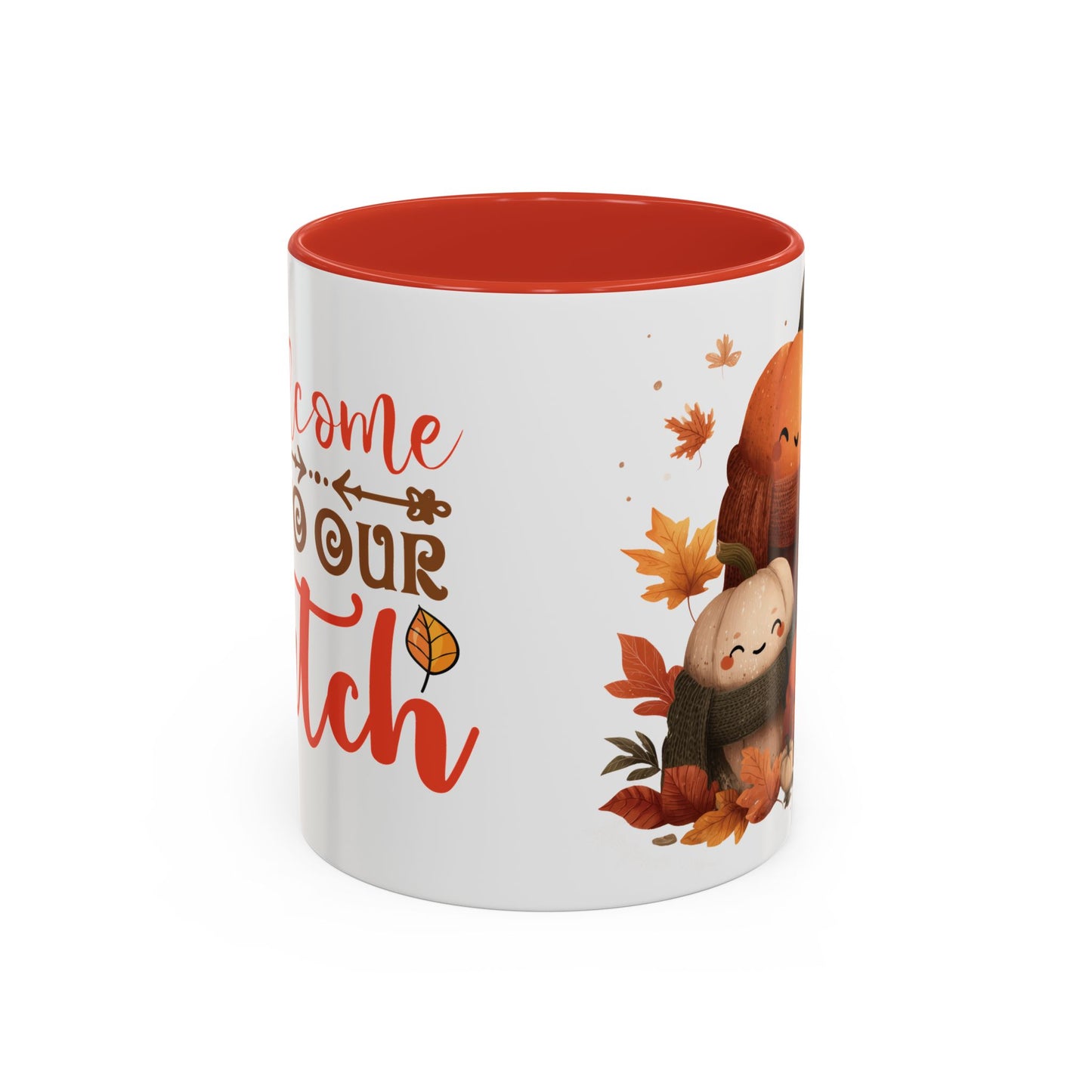 Accent Coffee Mug - Welcome to Our Patch Pumpkin Family Design