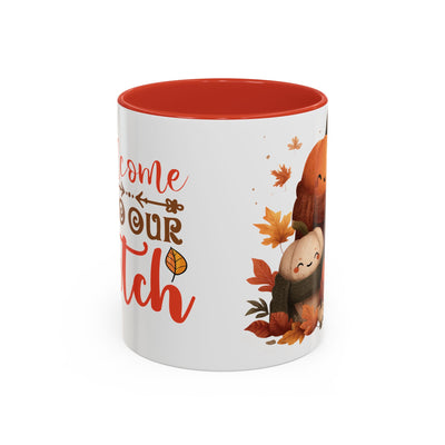 Accent Coffee Mug - Welcome to Our Patch Pumpkin Family Design