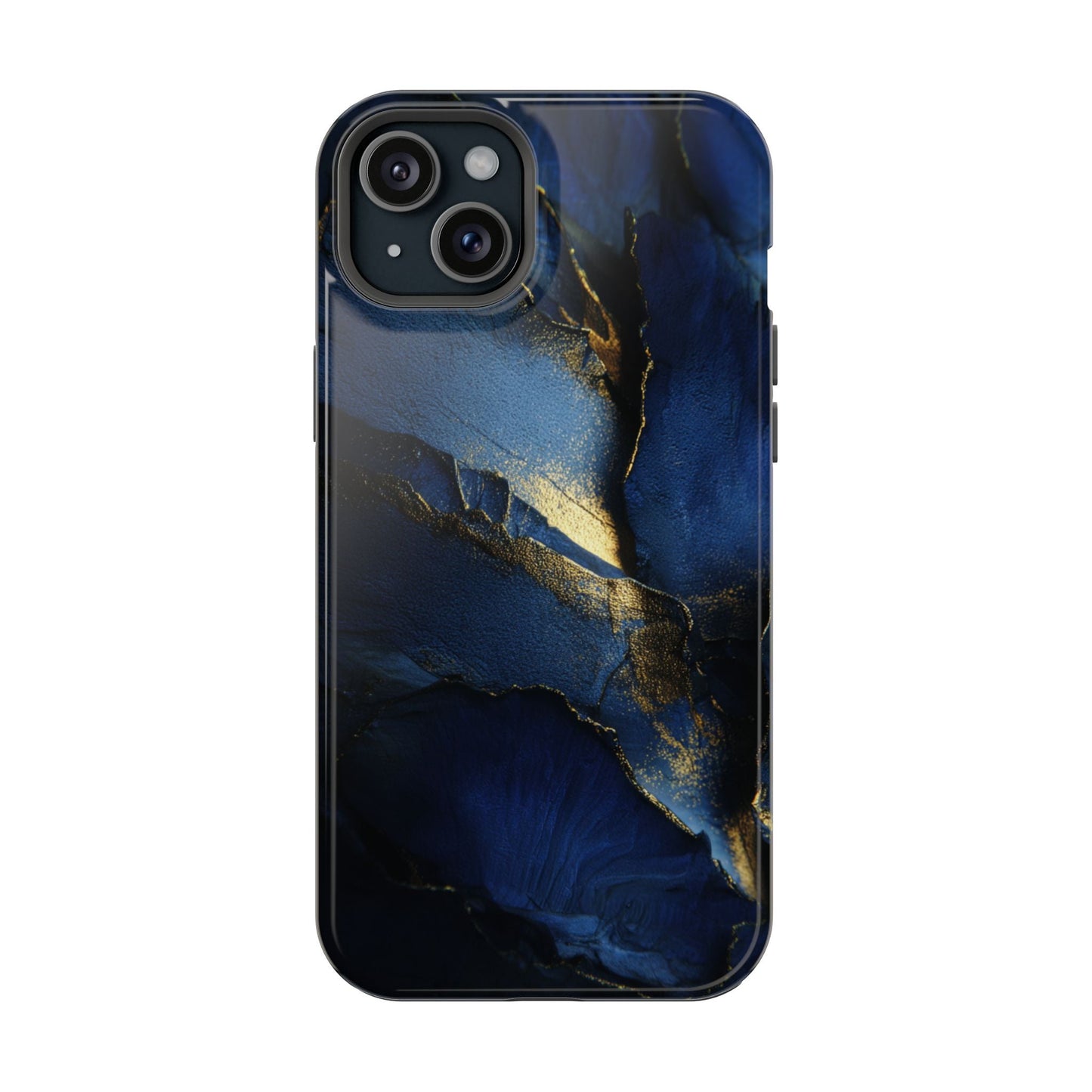 Phone Case - Blue and Gold 8k HD Design - Magnetic Tough Cases Printify