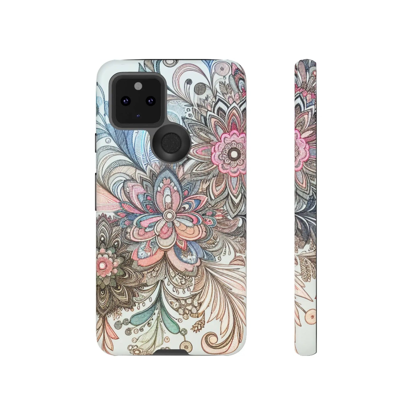 Floral Phone Case, Tough Cases, Protective mobile cover for flower lovers, Gift for her, Stylish phone accessory, Unique floral [...] Printify