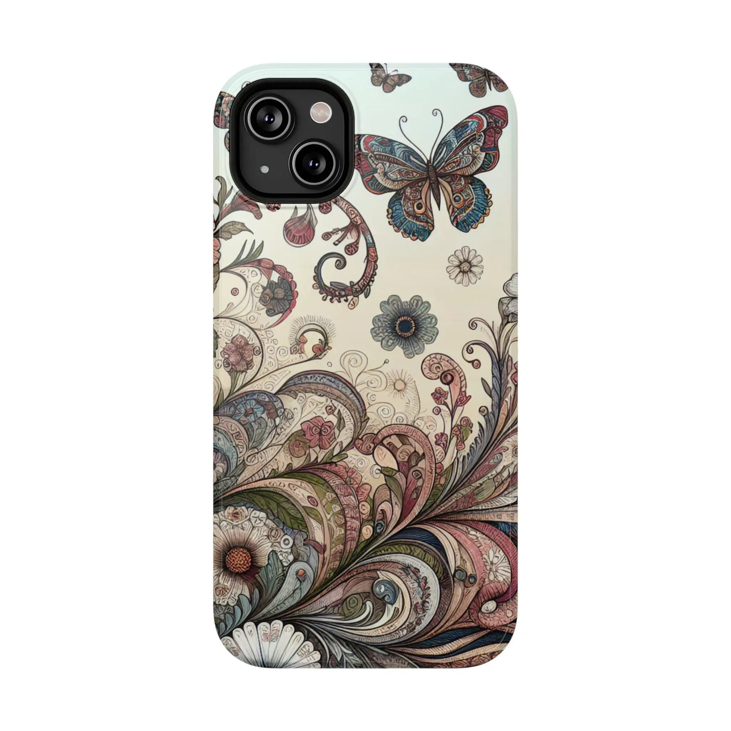 Phone Cases Whimsical Butterflies and Sunflowers Design Printify
