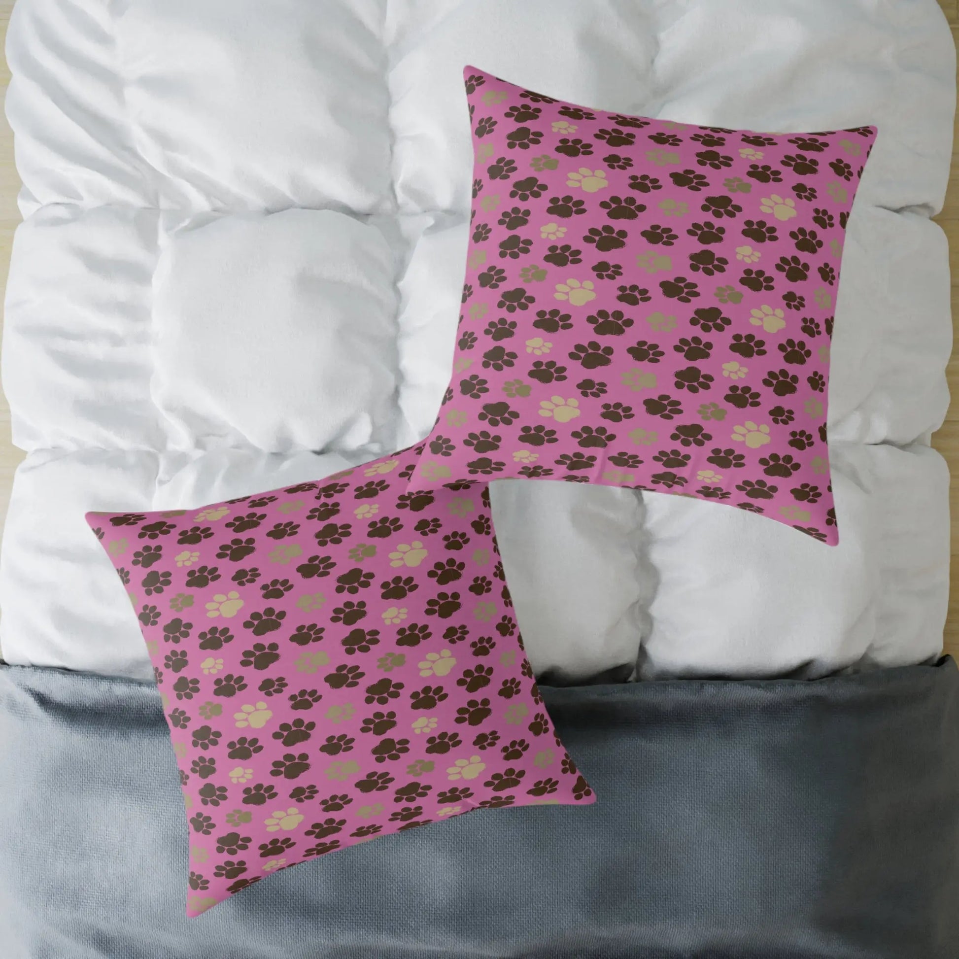 Cozy Pet-Themed Pillow, Cute Home Décor, Gift for Animal Lovers, Dog/Cat Bed Accessory, Valentine's Day/Celebration Printify
