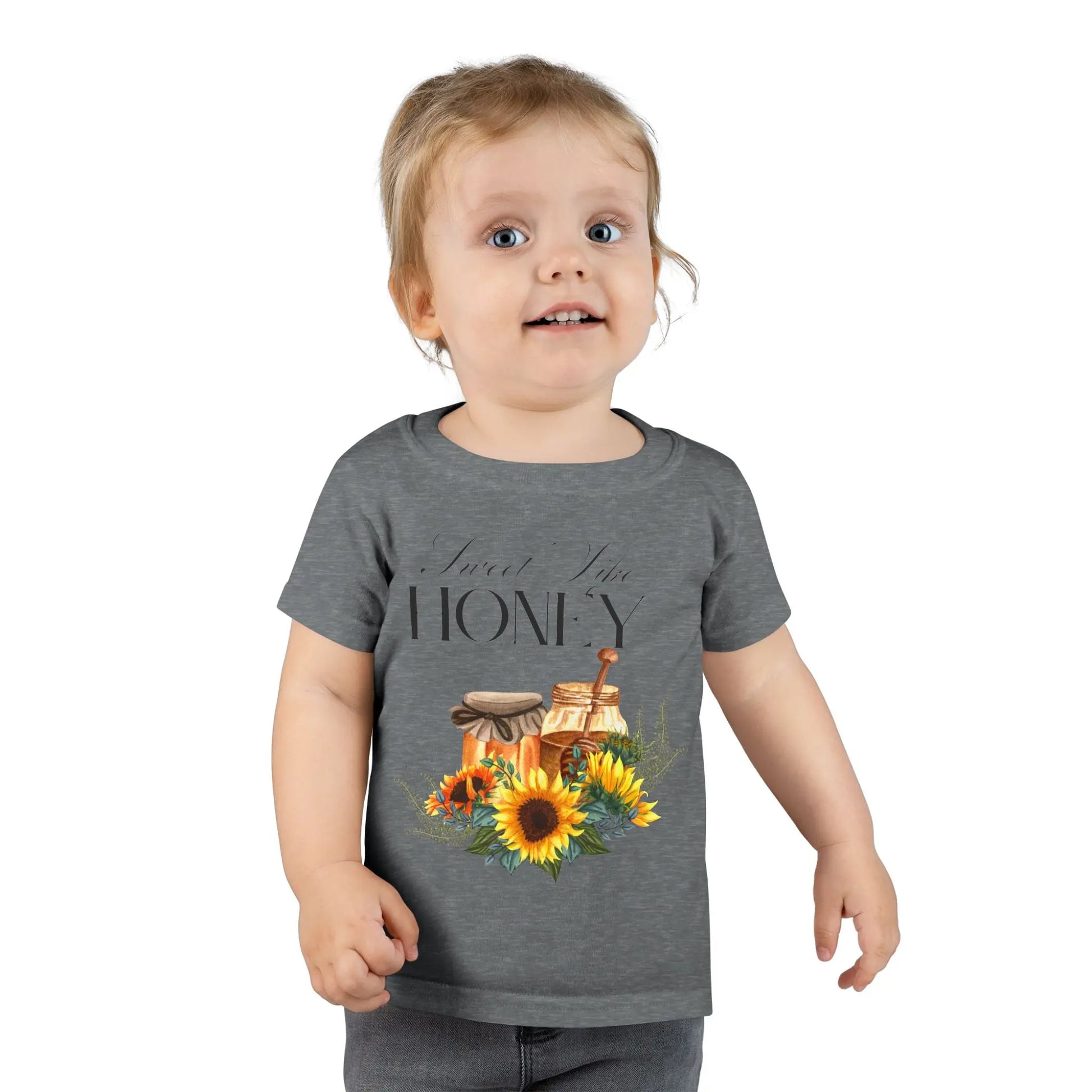 Sweet Like Honey Toddler T-Shirt, Cute Kids Apparel, Gift for Birthdays, Summer Outings, Family Gatherings, Playtime Printify